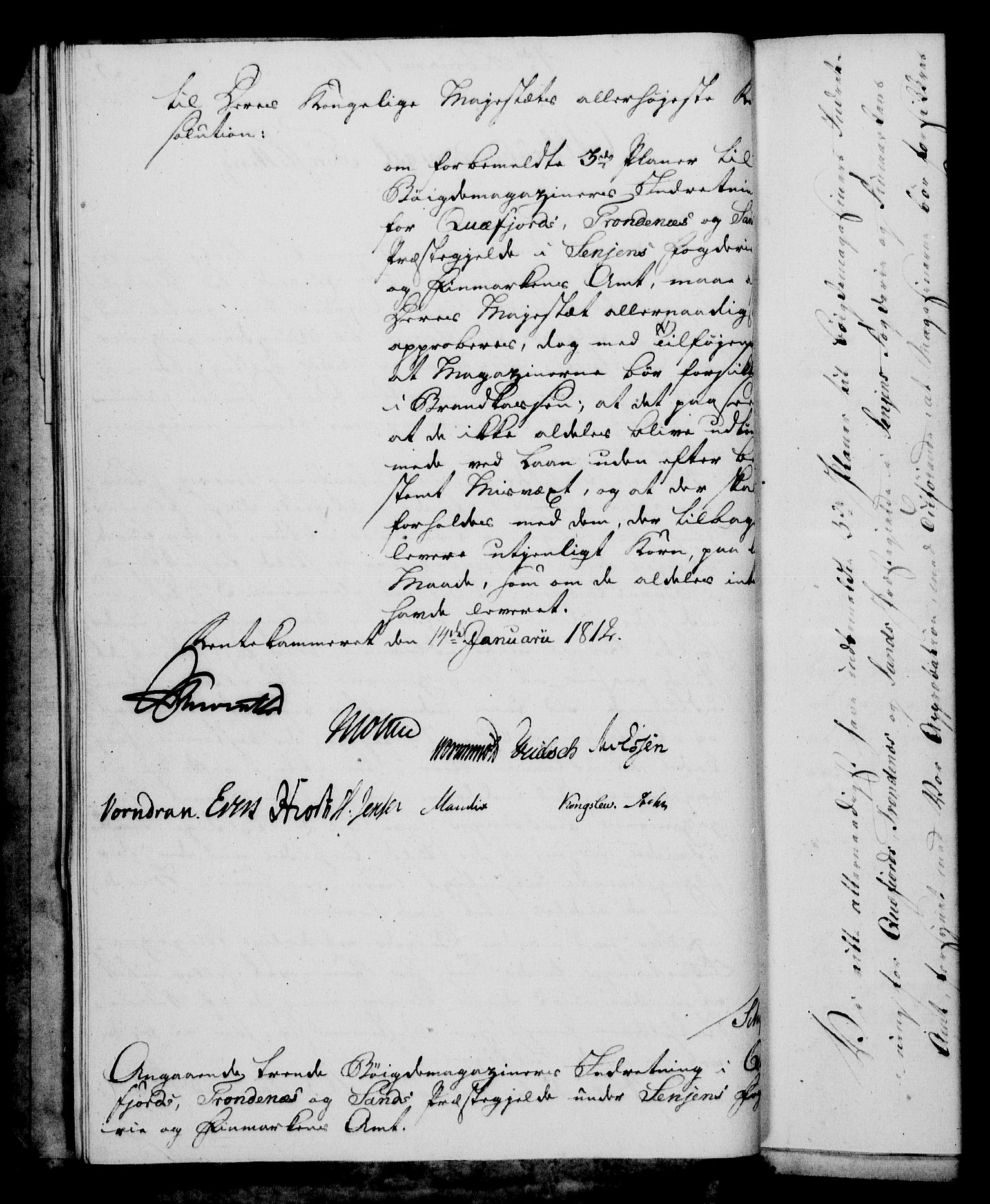 Rentekammeret, Kammerkanselliet, RA/EA-3111/G/Gf/Gfa/L0094: Norsk relasjons- og resolusjonsprotokoll (merket RK 52.94), 1812, s. 46