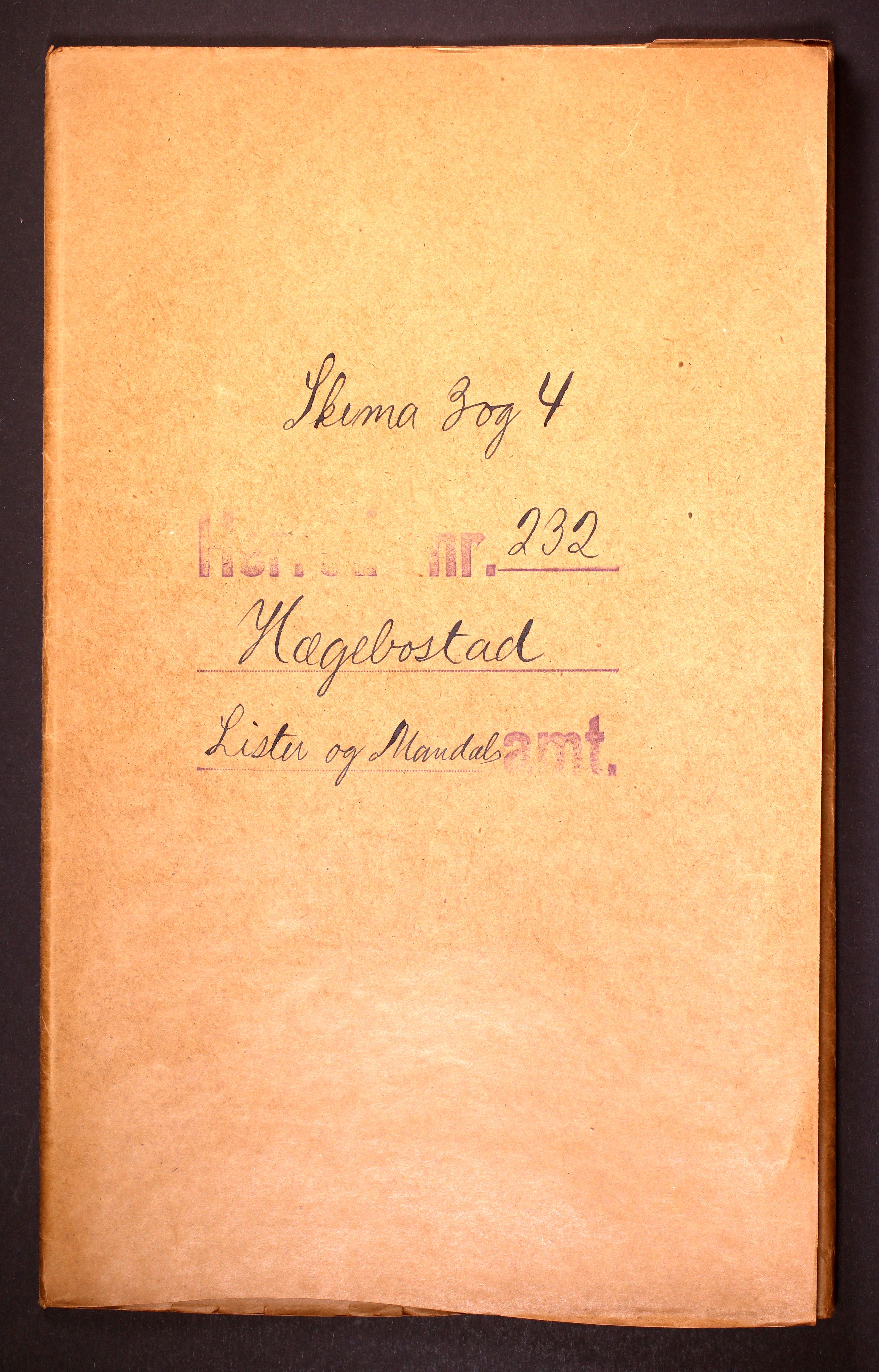 RA, Folketelling 1910 for 1034 Hægebostad herred, 1910, s. 1