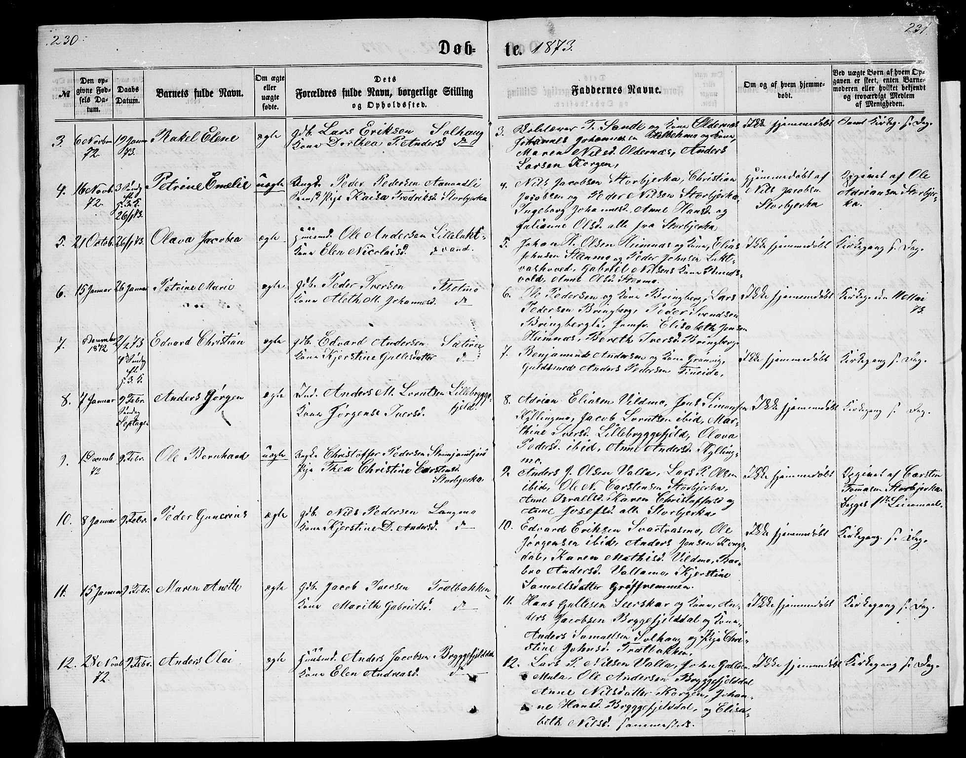 Ministerialprotokoller, klokkerbøker og fødselsregistre - Nordland, AV/SAT-A-1459/825/L0365: Klokkerbok nr. 825C02, 1858-1873, s. 230-231