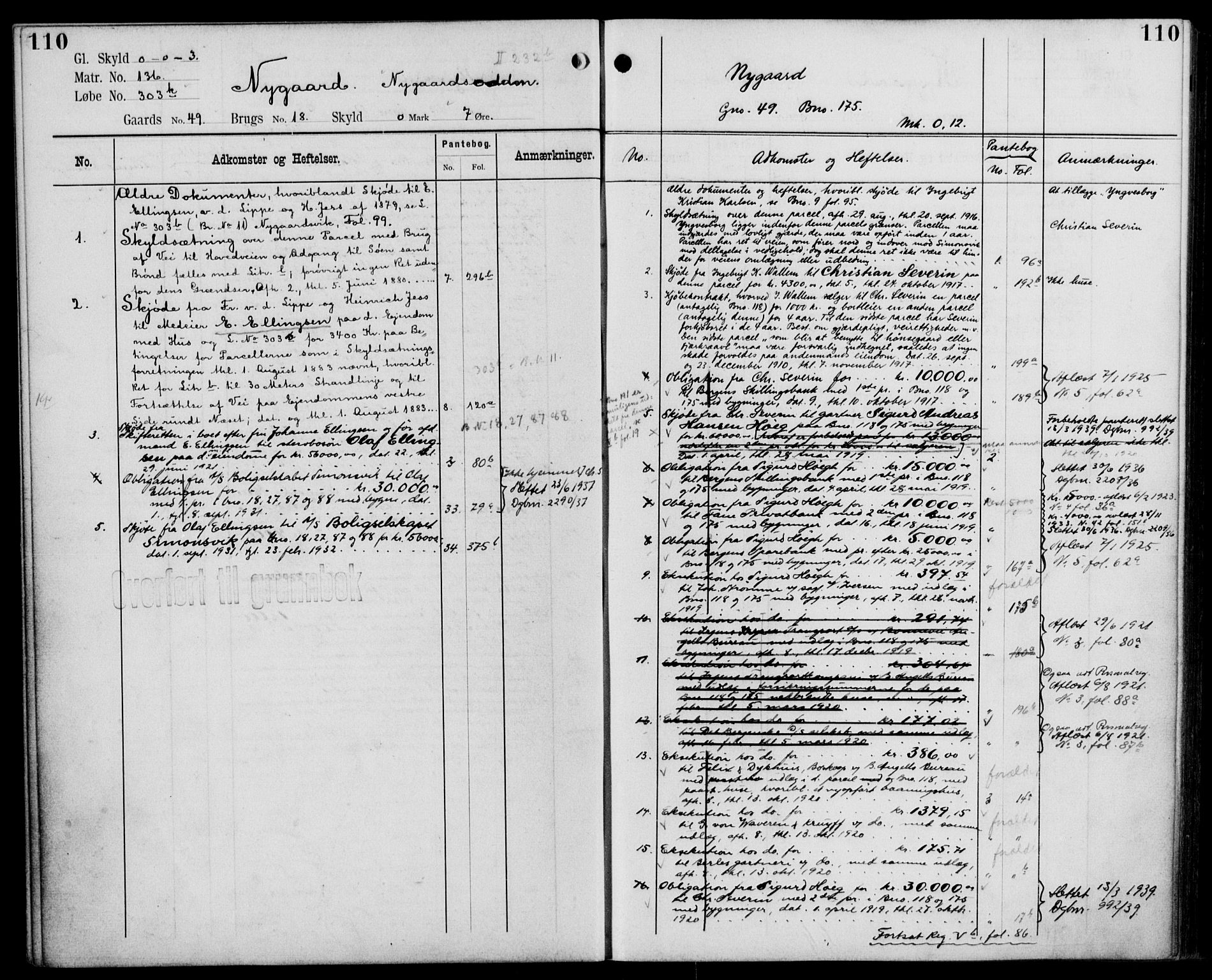 Midhordland sorenskriveri, AV/SAB-A-3001/1/G/Ga/Gab/L0110: Panteregister nr. II.A.b.110, s. 110