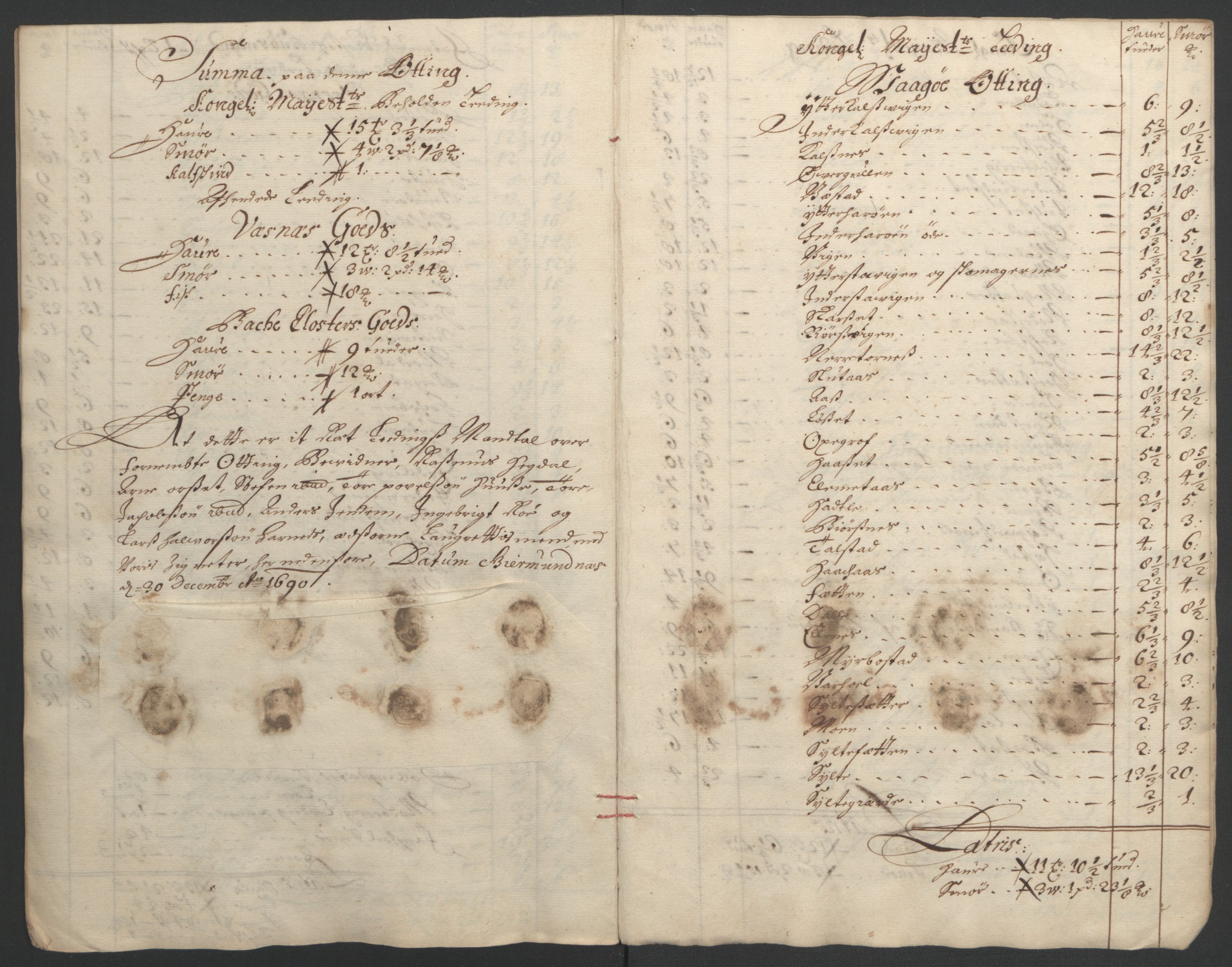 Rentekammeret inntil 1814, Reviderte regnskaper, Fogderegnskap, AV/RA-EA-4092/R55/L3649: Fogderegnskap Romsdal, 1690-1691, s. 145
