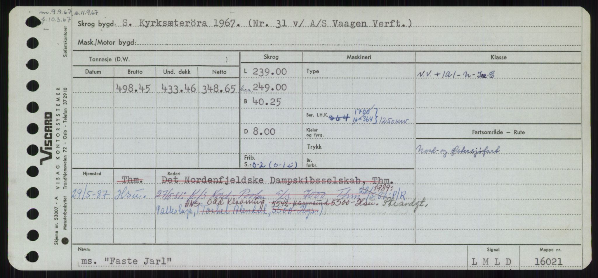 Sjøfartsdirektoratet med forløpere, Skipsmålingen, AV/RA-S-1627/H/Ha/L0002/0001: Fartøy, Eik-Hill / Fartøy, Eik-F, s. 335