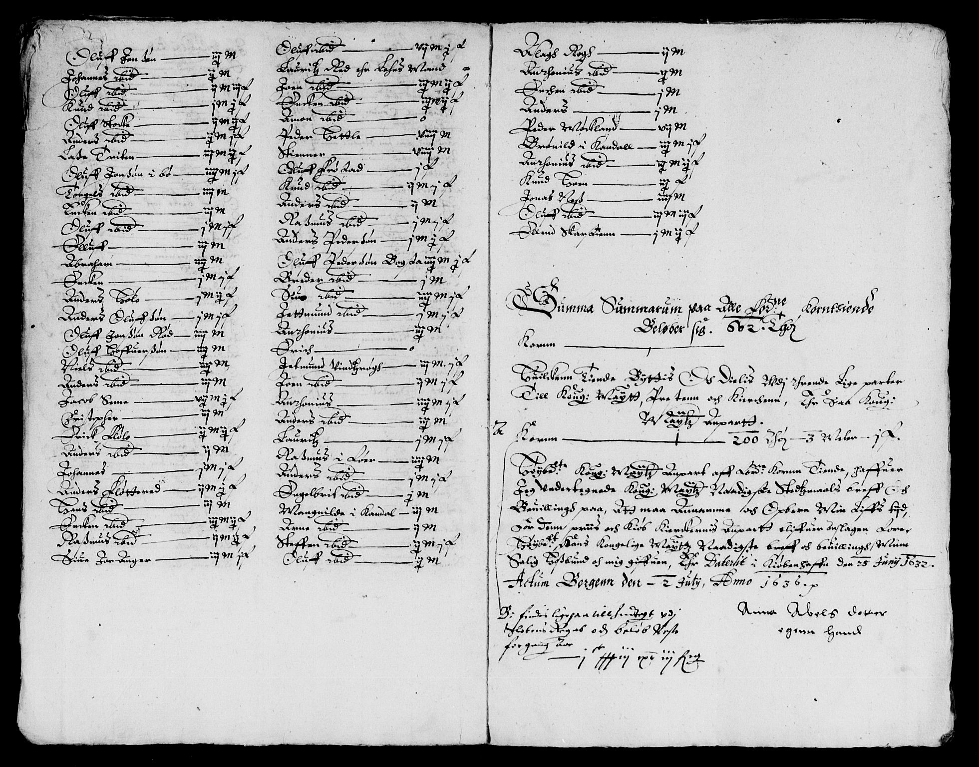 Rentekammeret inntil 1814, Reviderte regnskaper, Lensregnskaper, AV/RA-EA-5023/R/Rb/Rbt/L0069: Bergenhus len, 1634-1636