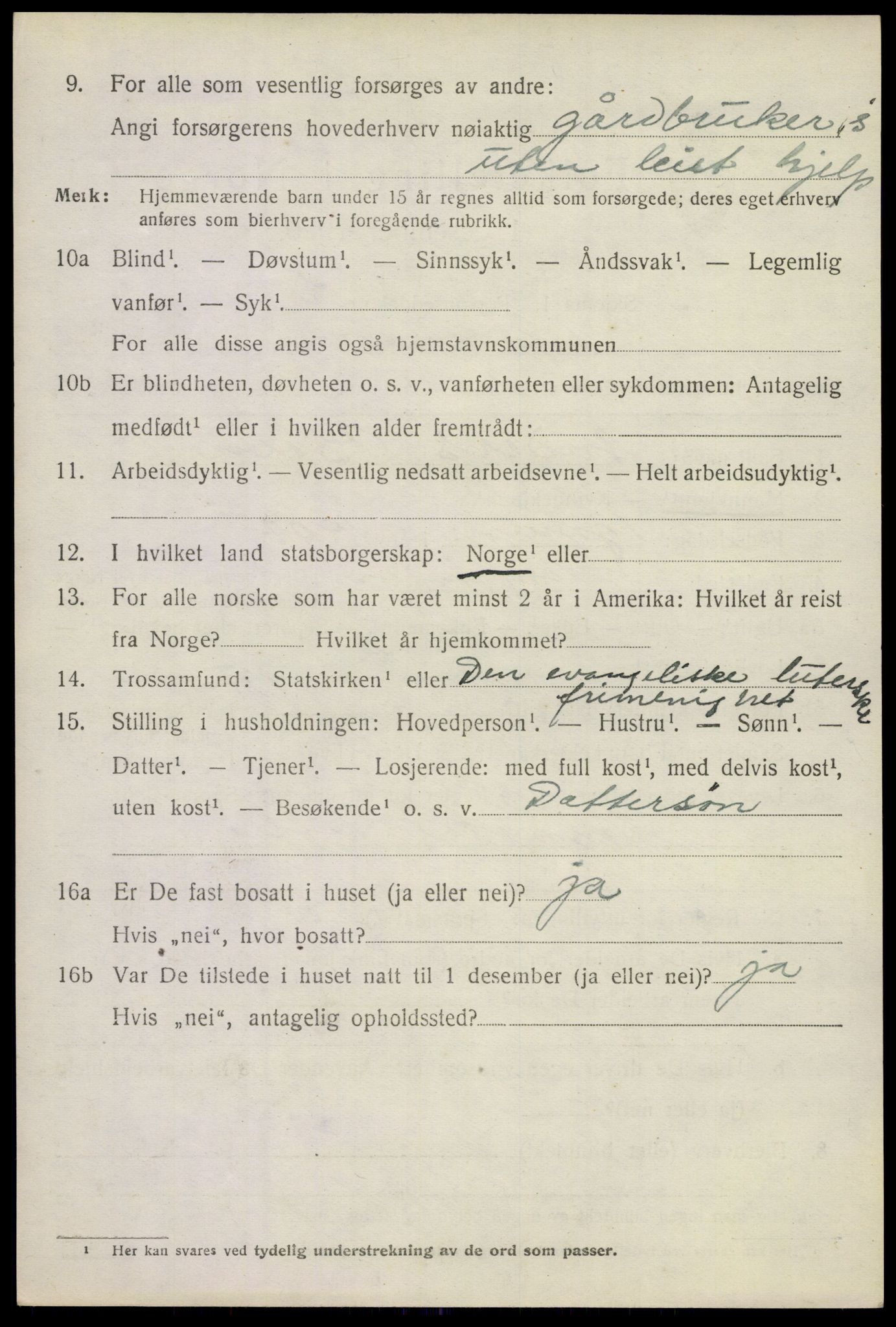 SAKO, Folketelling 1920 for 0719 Andebu herred, 1920, s. 5121