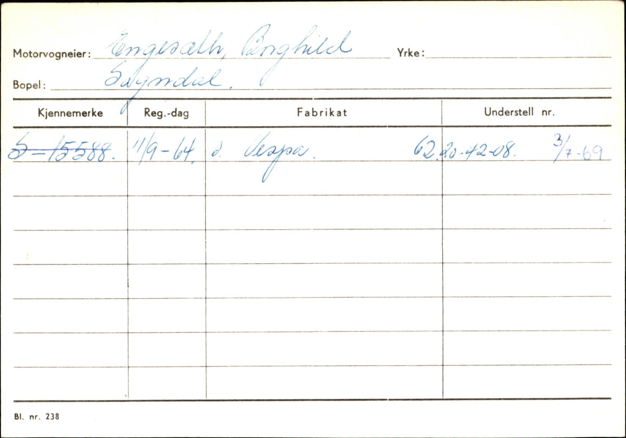 Statens vegvesen, Sogn og Fjordane vegkontor, SAB/A-5301/4/F/L0124: Eigarregister Sogndal A-U, 1945-1975, s. 404