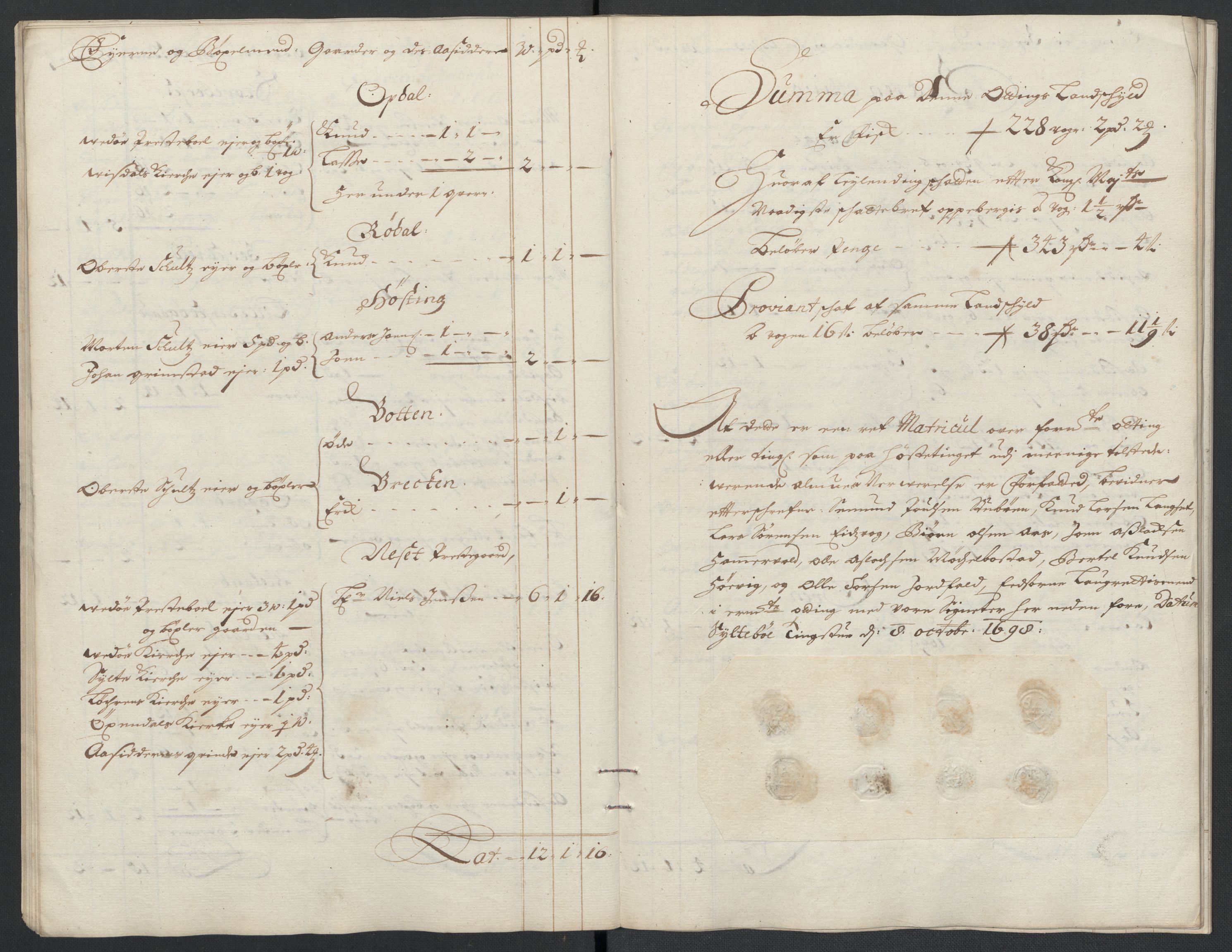 Rentekammeret inntil 1814, Reviderte regnskaper, Fogderegnskap, RA/EA-4092/R55/L3653: Fogderegnskap Romsdal, 1697-1698, s. 259