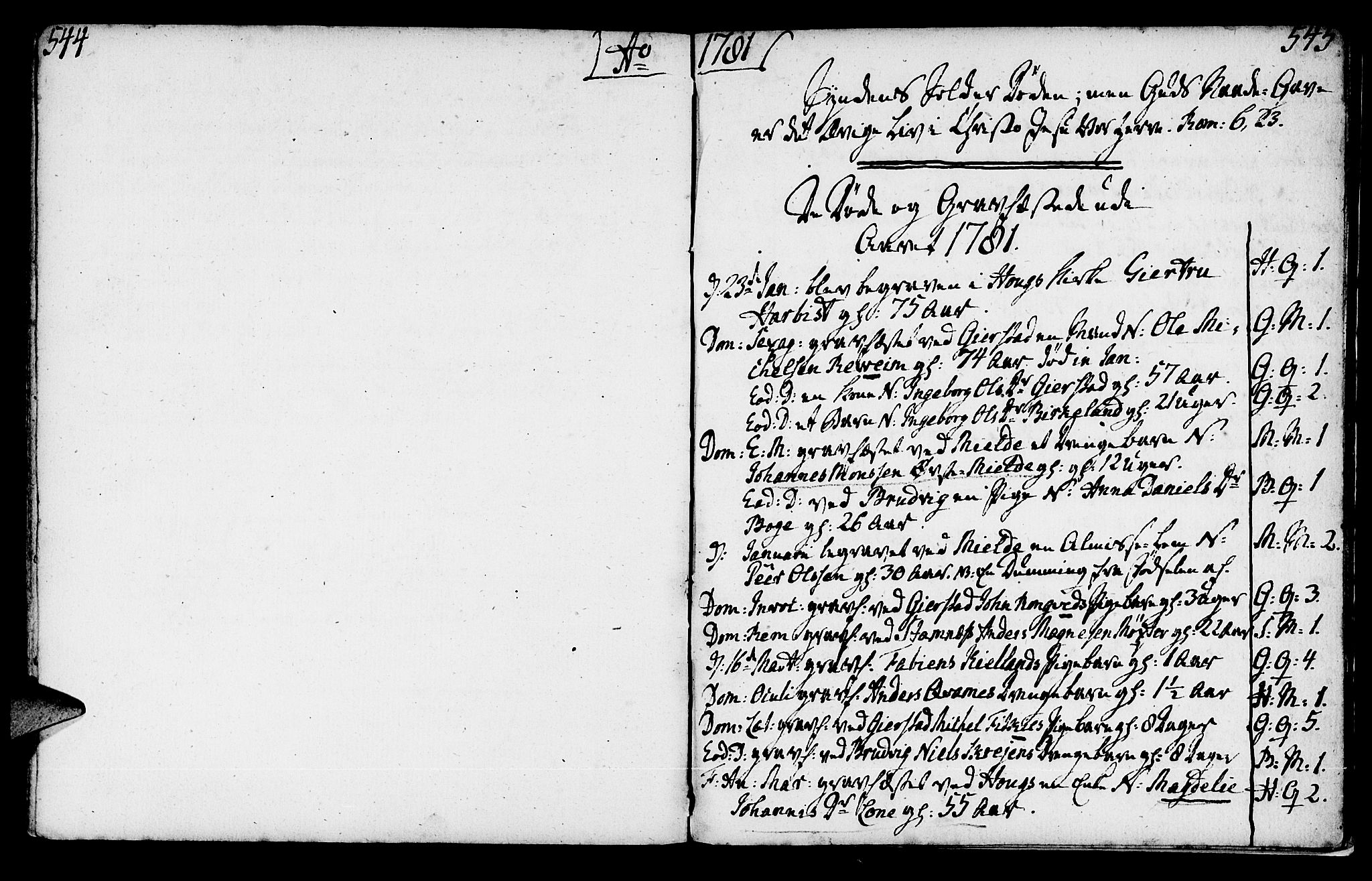 Haus sokneprestembete, SAB/A-75601/H/Haa: Ministerialbok nr. A 9, 1767-1781, s. 544-545