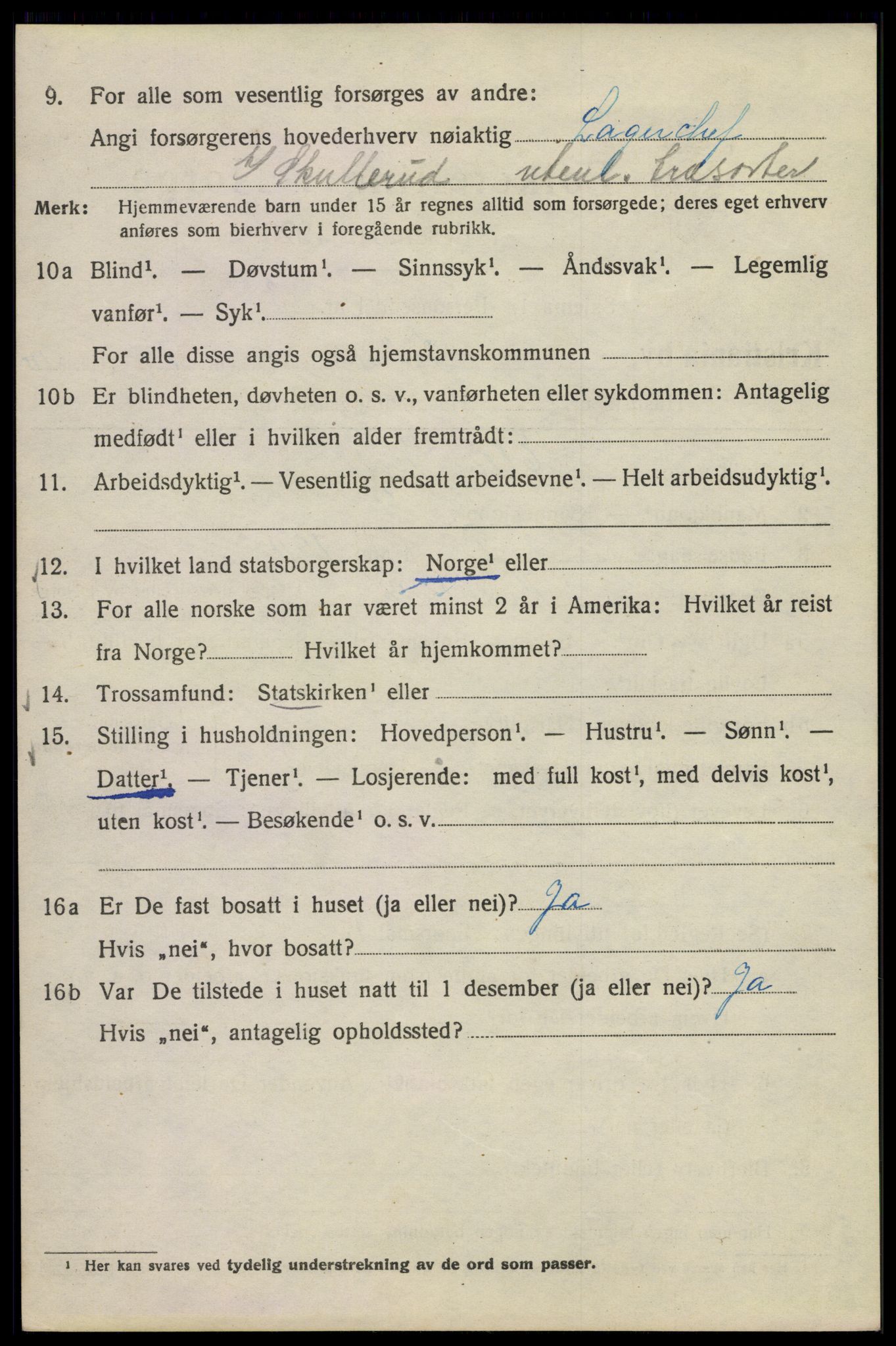 SAO, Folketelling 1920 for 0301 Kristiania kjøpstad, 1920, s. 604168