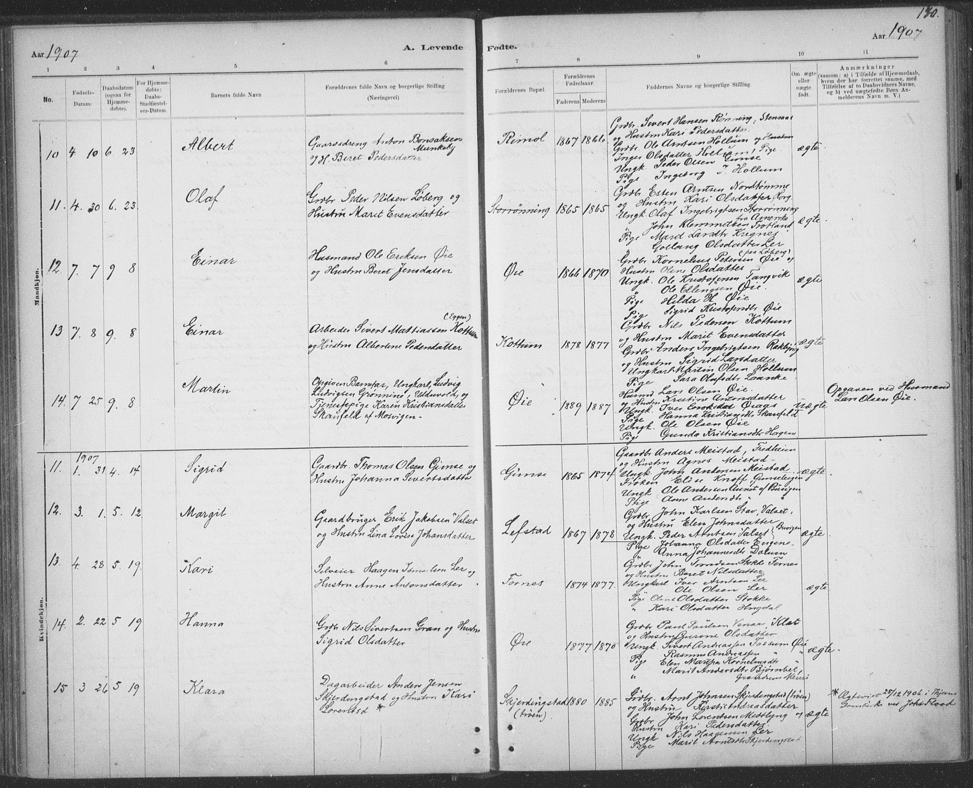 Ministerialprotokoller, klokkerbøker og fødselsregistre - Sør-Trøndelag, SAT/A-1456/691/L1085: Ministerialbok nr. 691A17, 1887-1908, s. 140