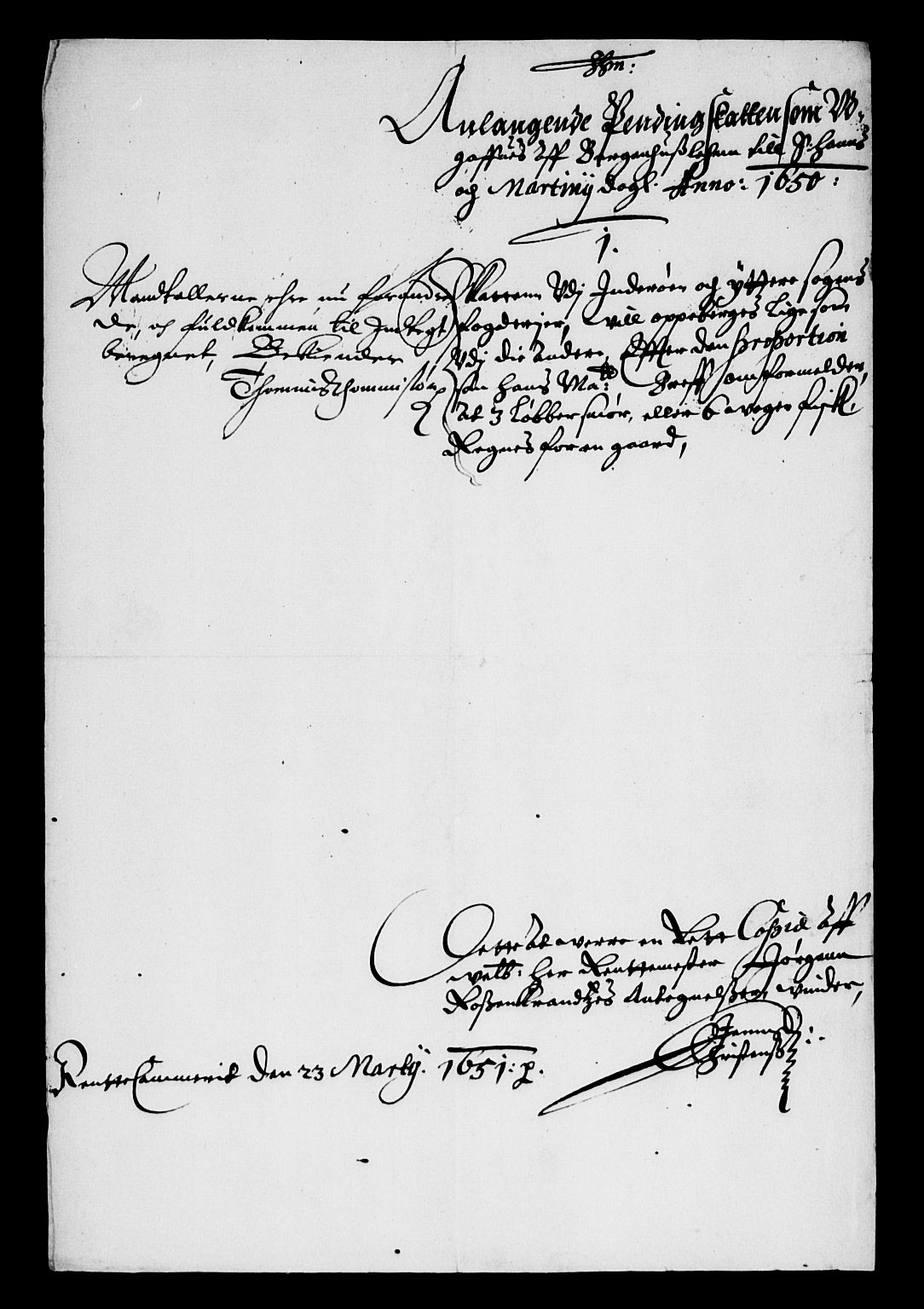 Rentekammeret inntil 1814, Reviderte regnskaper, Lensregnskaper, AV/RA-EA-5023/R/Rb/Rbt/L0119: Bergenhus len, 1650-1652