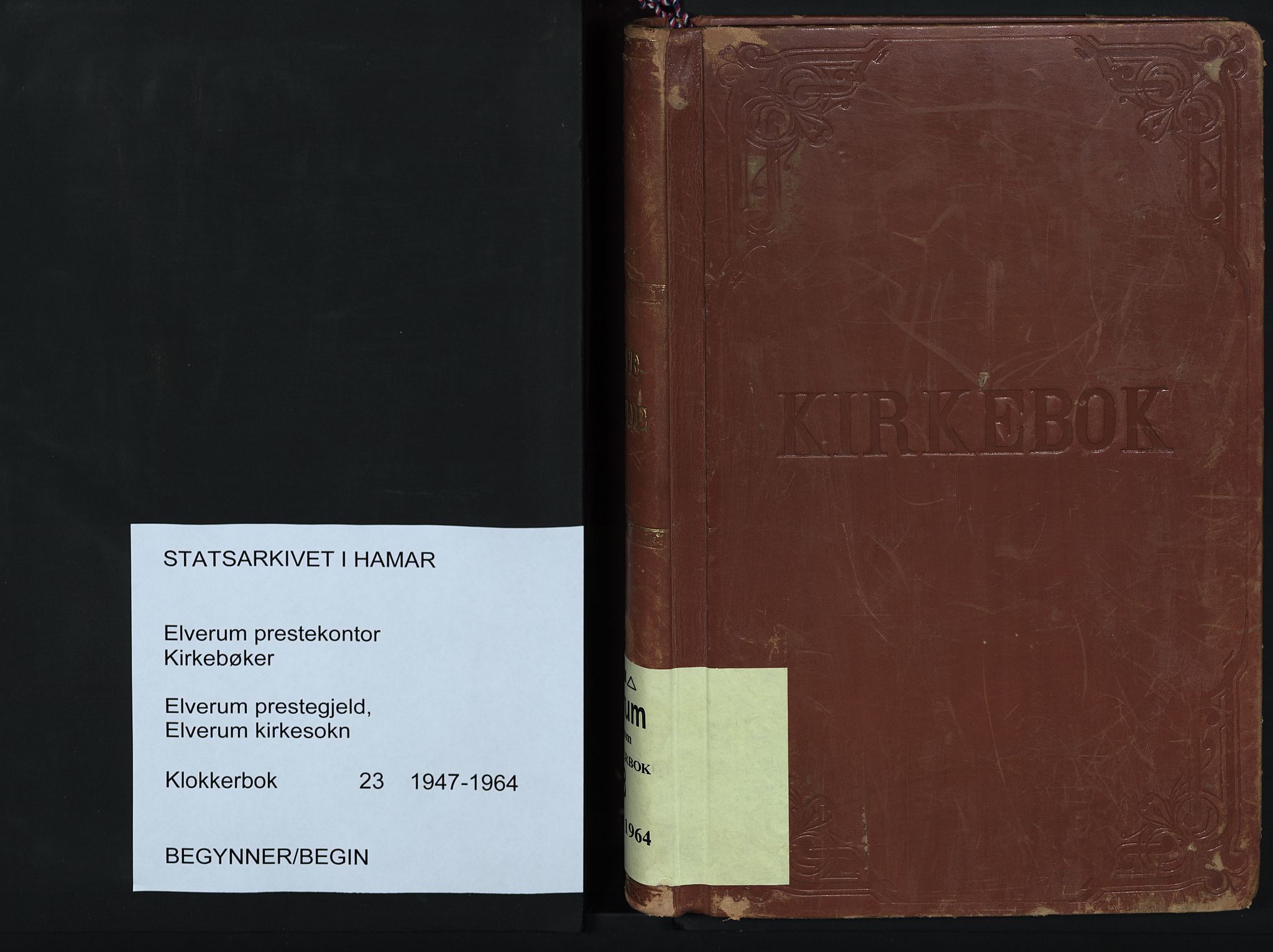 Elverum prestekontor, SAH/PREST-044/H/Ha/Hab/L0023: Klokkerbok nr. 23, 1947-1964