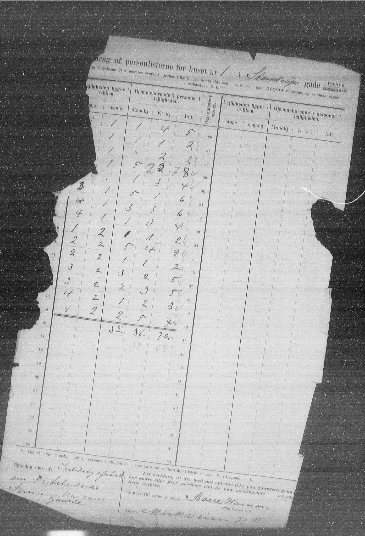 OBA, Kommunal folketelling 1.2.1907 for Kristiania kjøpstad, 1907, s. 51346