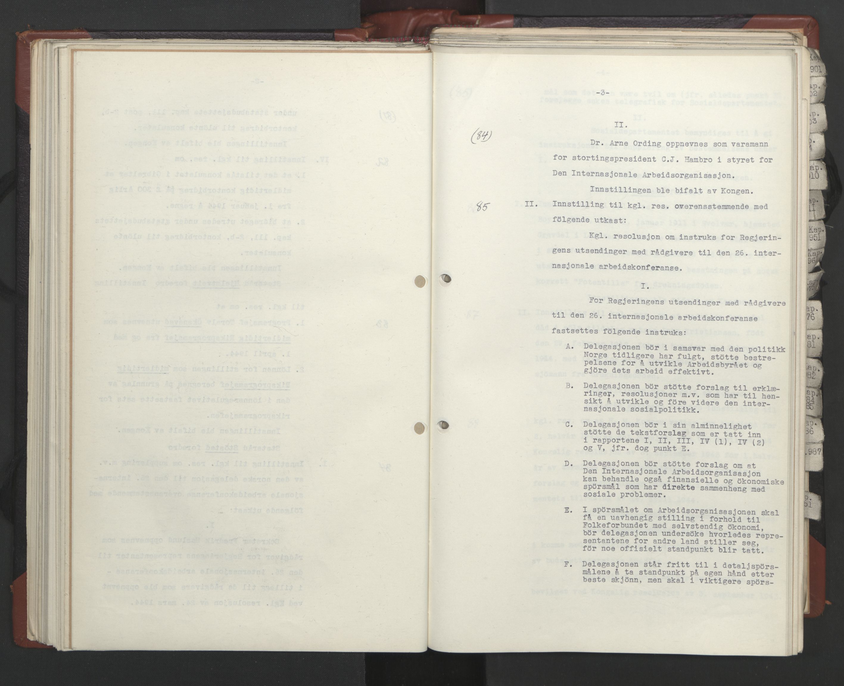 Statsrådssekretariatet, AV/RA-S-1001/A/Ac/L0124: Kgl. res. 14/1-30/6, 1944, s. 95