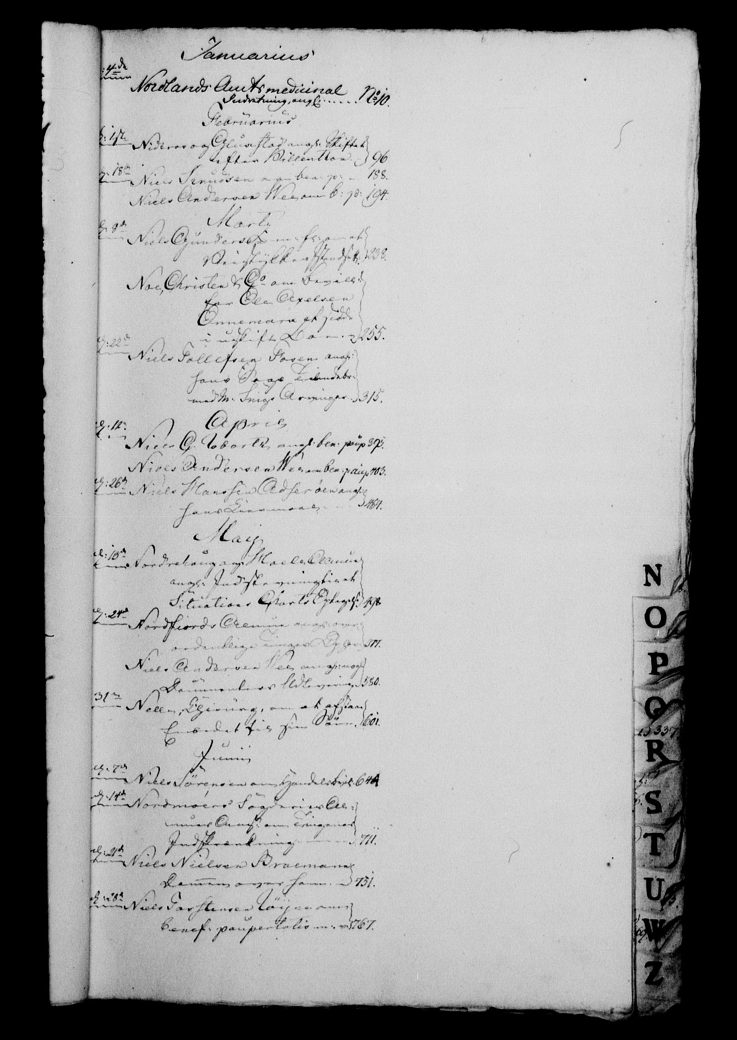 Danske Kanselli 1800-1814, RA/EA-3024/H/Hg/Hga/Hgaa/L0001: Brevbok, 1800
