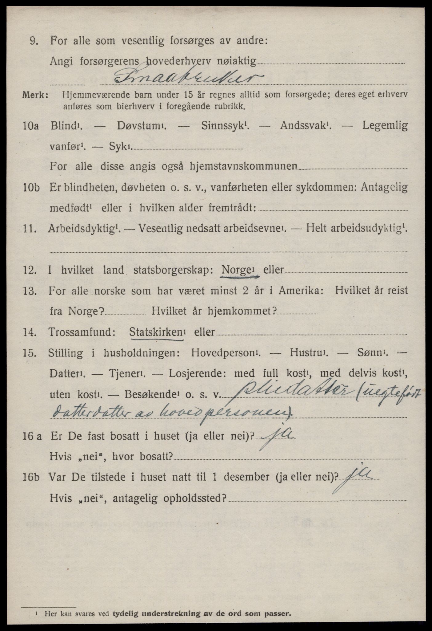 SAT, Folketelling 1920 for 1569 Aure herred, 1920, s. 1501