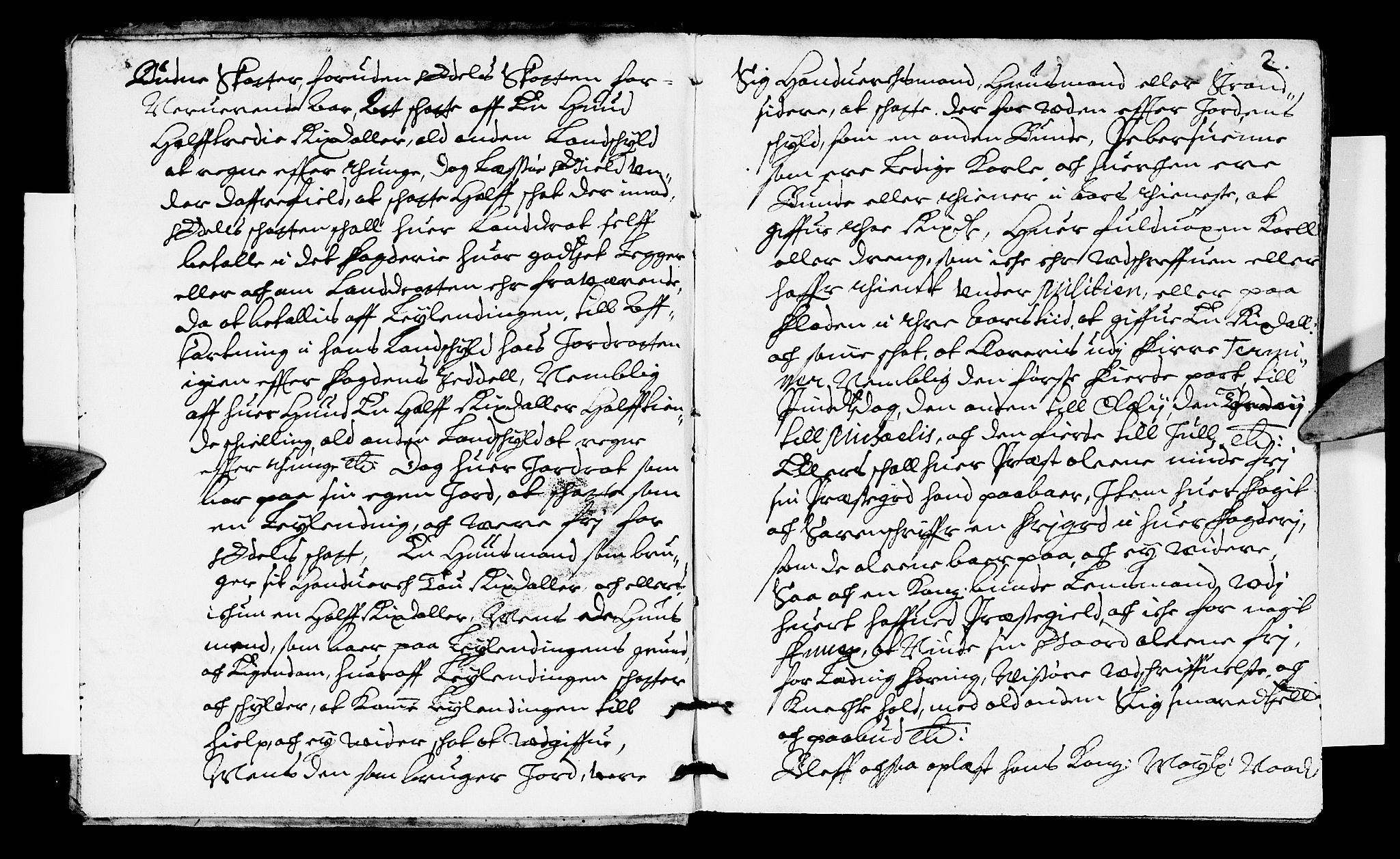 Sorenskriverier i Gudbrandsdalen, SAH/TING-036/G/Gb/Gba/L0009: Tingbok - Nord-Gudbrandsdal, 1672, s. 1b-2a