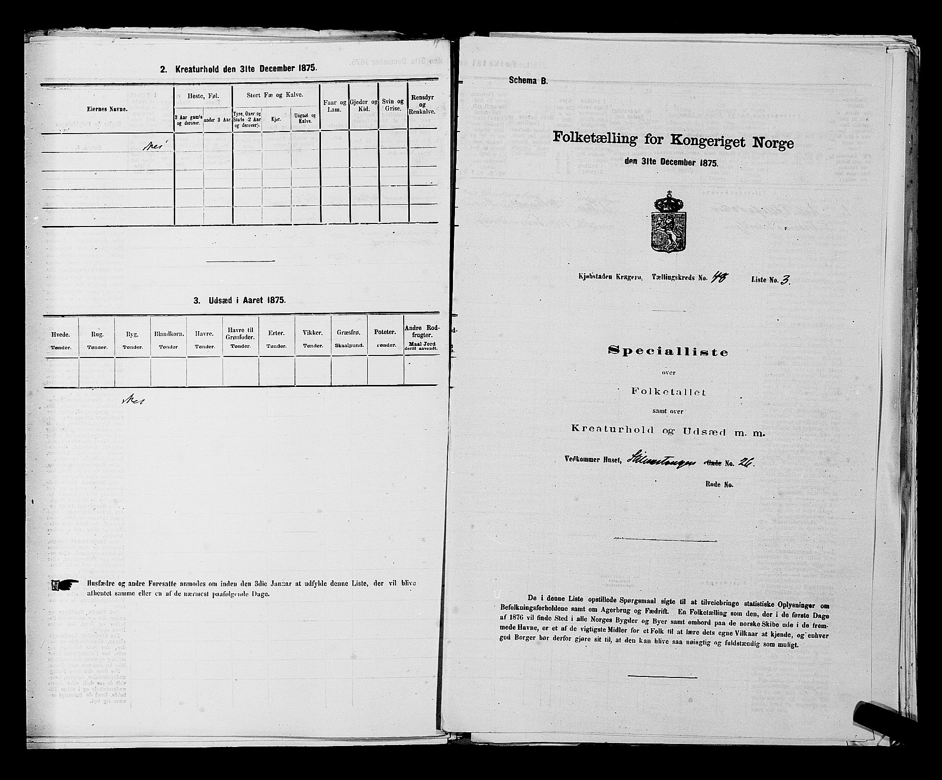 SAKO, Folketelling 1875 for 0801P Kragerø prestegjeld, 1875, s. 1063