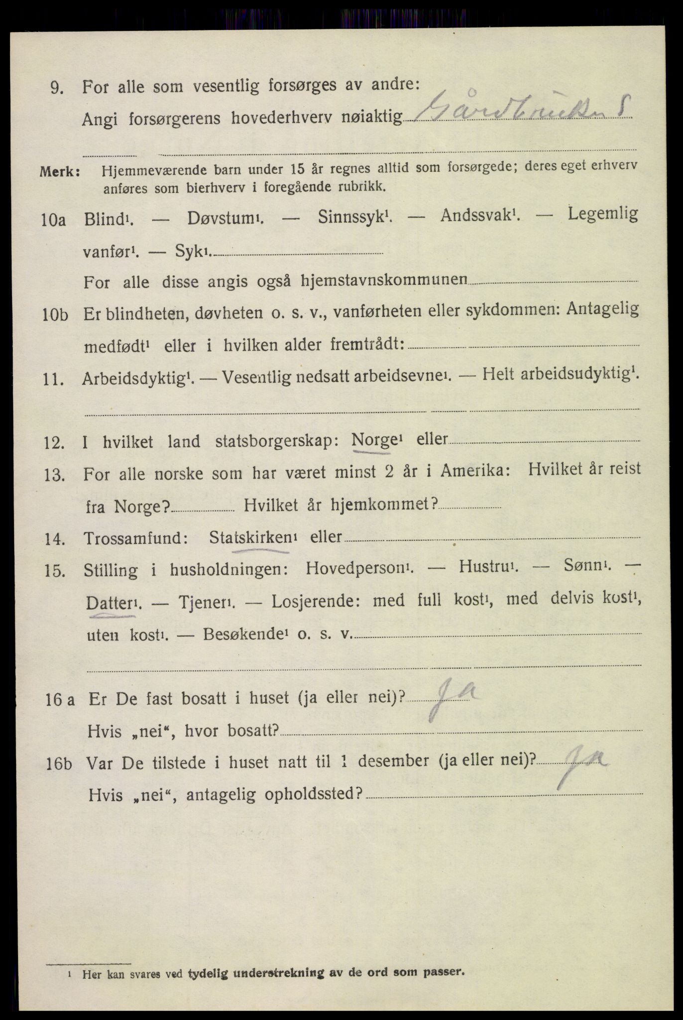 SAH, Folketelling 1920 for 0534 Gran herred, 1920, s. 6379