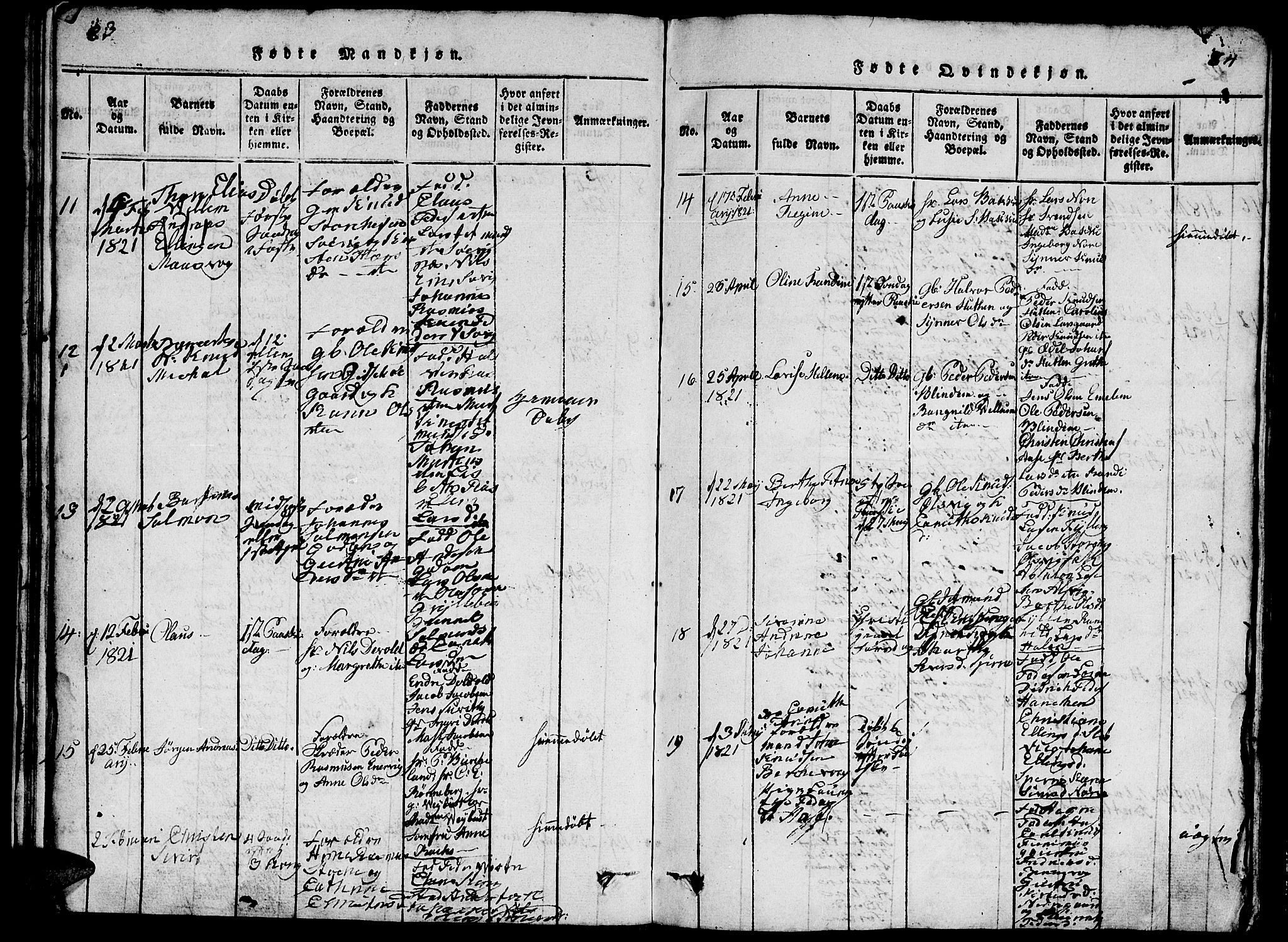 Ministerialprotokoller, klokkerbøker og fødselsregistre - Møre og Romsdal, AV/SAT-A-1454/528/L0423: Klokkerbok nr. 528C04, 1816-1827, s. 83-84