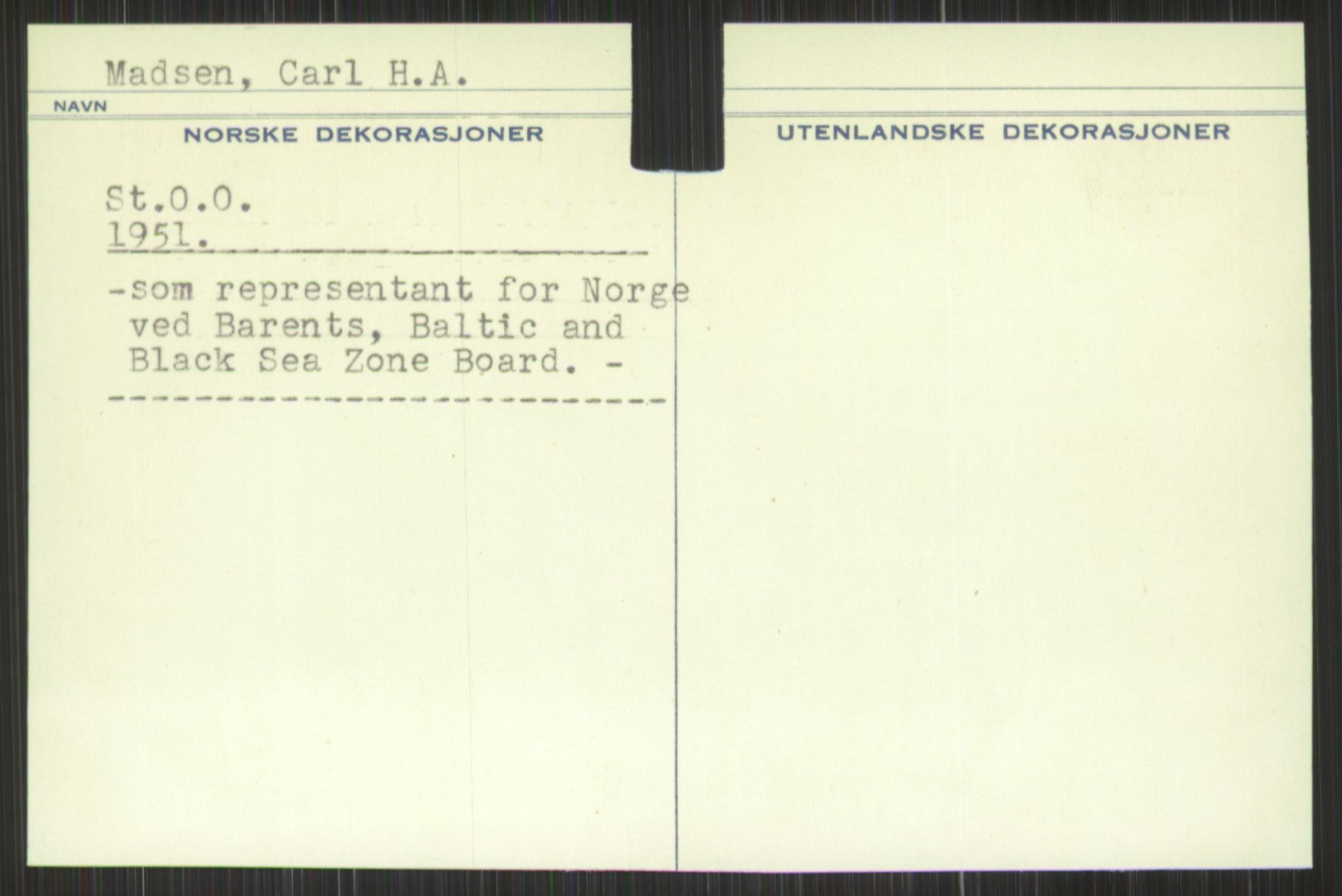 Forsvaret, Krigsdekorasjonskanselliet, AV/RA-RAFA-5156/G/Gd/L0001: Diverse registre, 1944-1956, s. 497