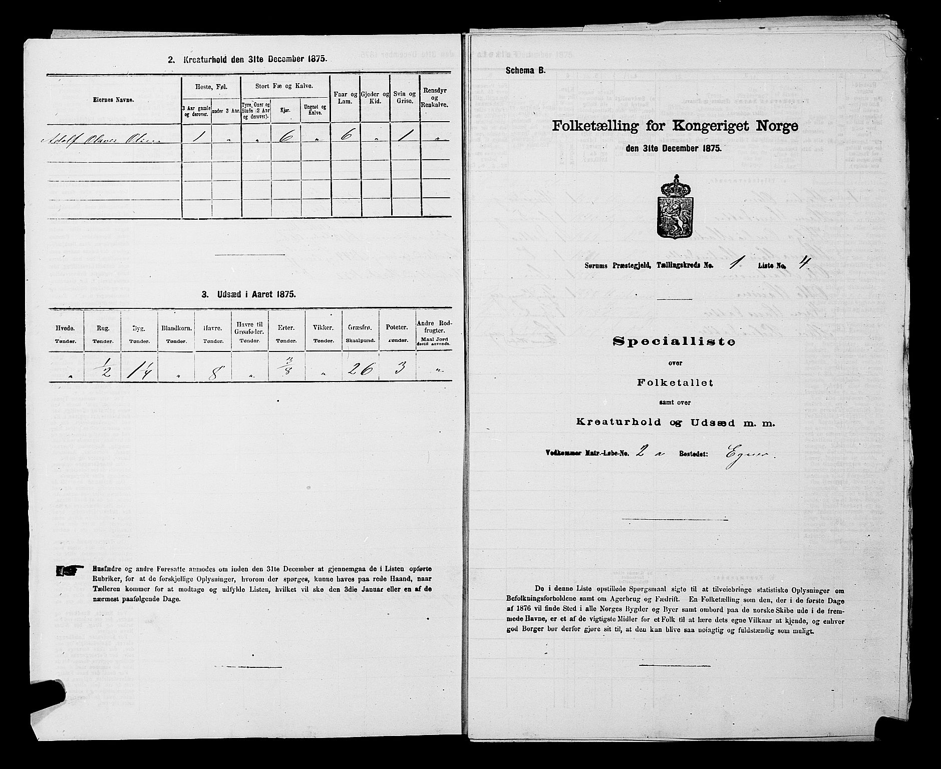 RA, Folketelling 1875 for 0226P Sørum prestegjeld, 1875, s. 31