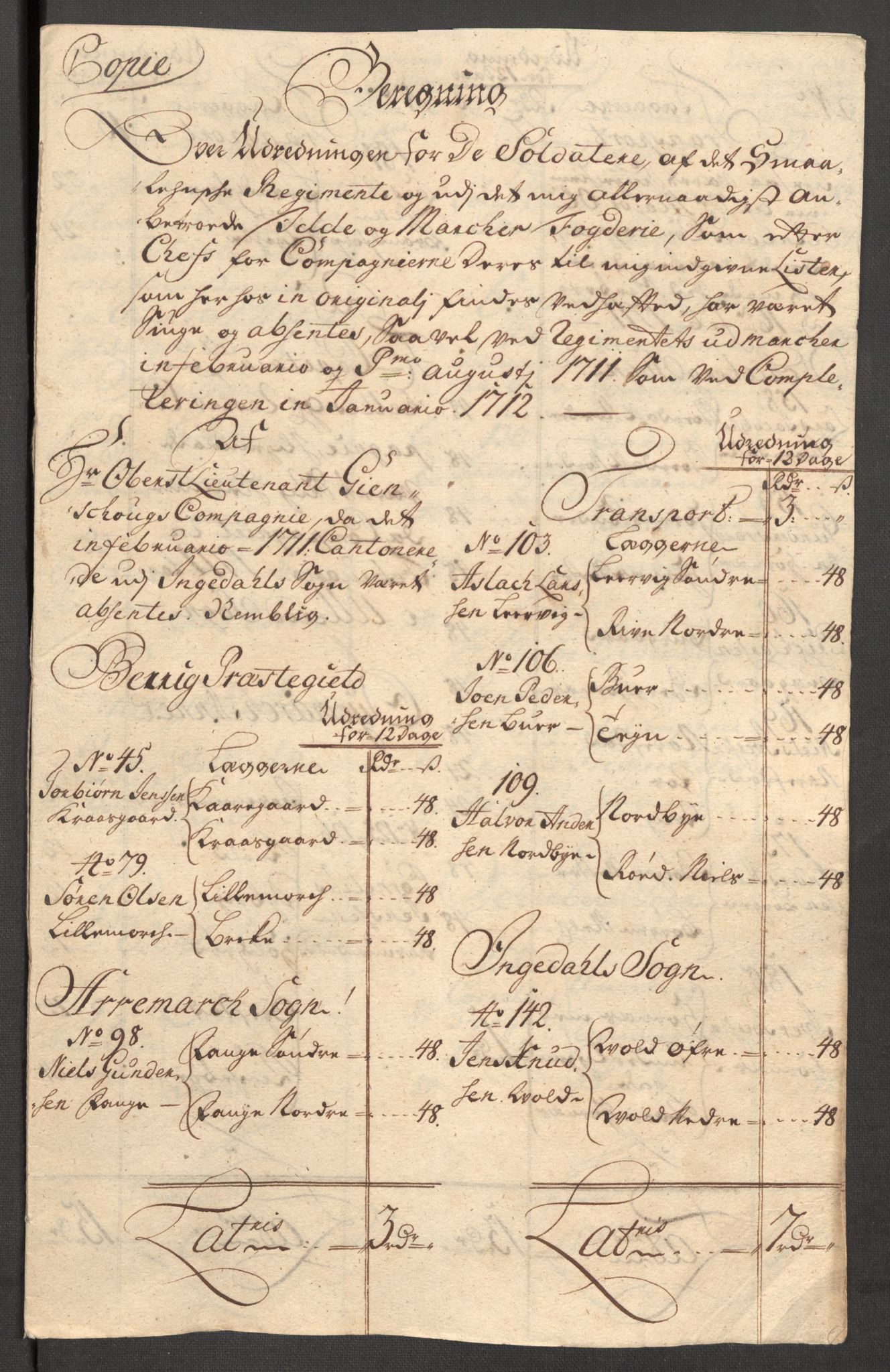Rentekammeret inntil 1814, Reviderte regnskaper, Fogderegnskap, RA/EA-4092/R01/L0021: Fogderegnskap Idd og Marker, 1712, s. 82