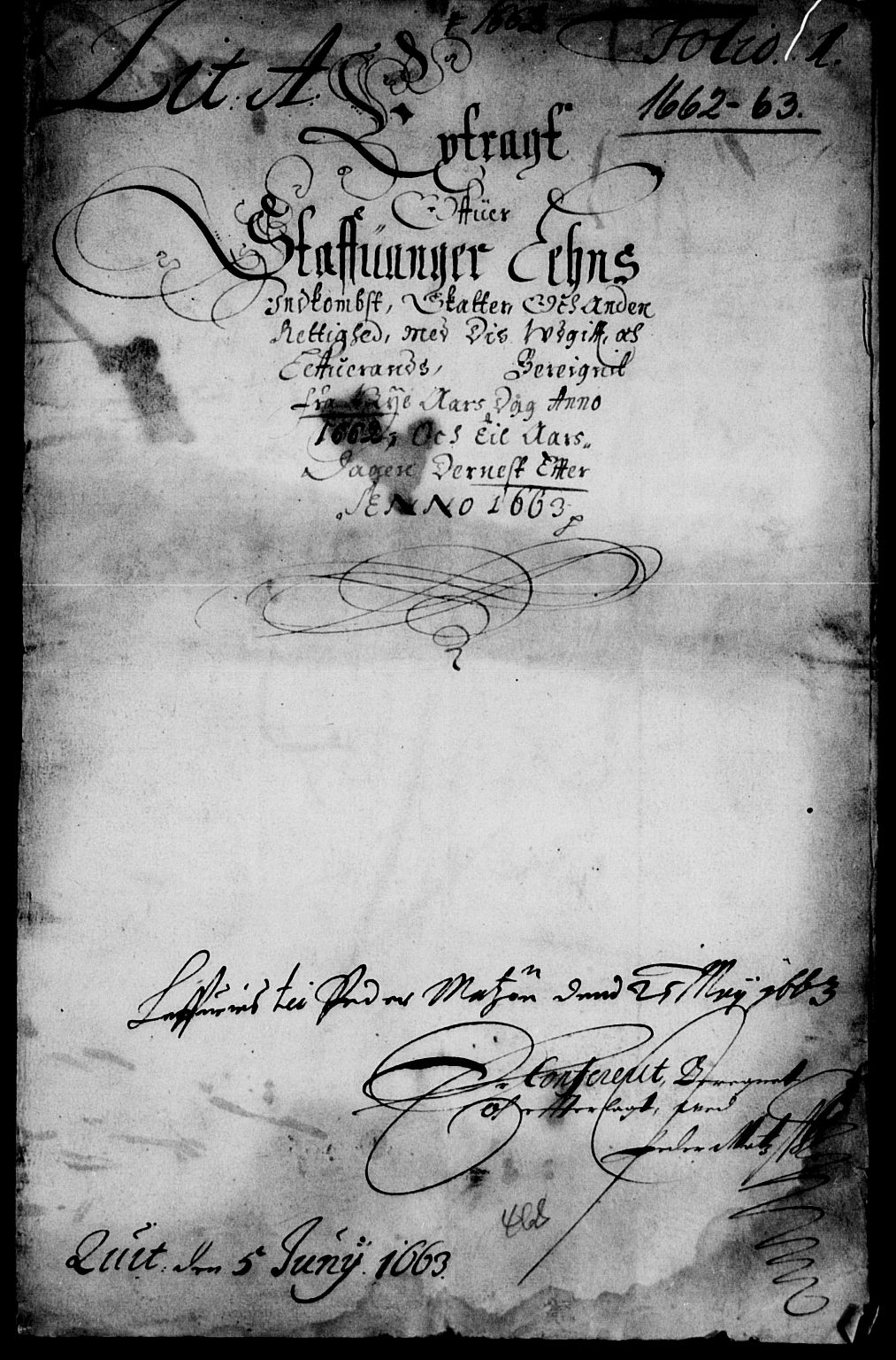 Rentekammeret inntil 1814, Reviderte regnskaper, Lensregnskaper, AV/RA-EA-5023/R/Rb/Rbs/L0045: Stavanger len, 1662-1663