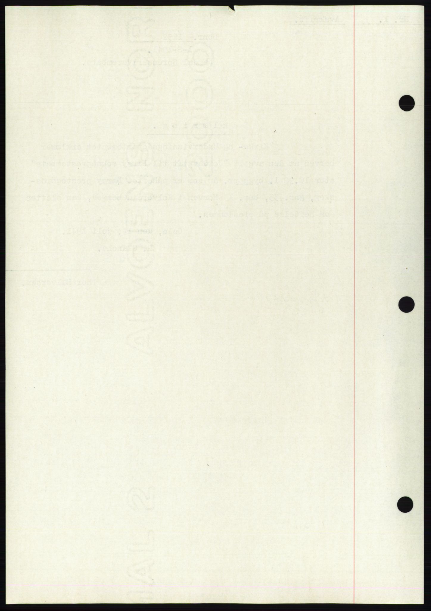 Namdal sorenskriveri, SAT/A-4133/1/2/2C: Pantebok nr. -, 1940-1941, Tingl.dato: 01.08.1941