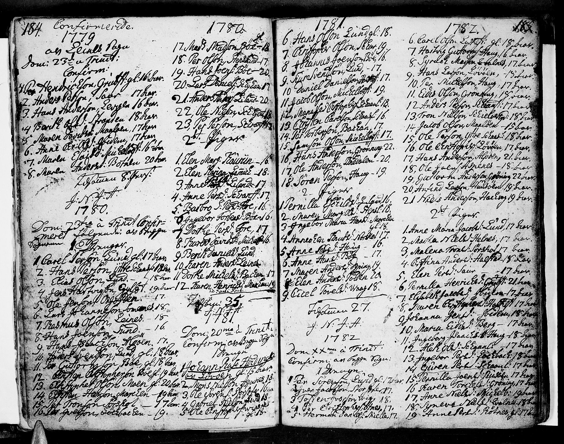 Ministerialprotokoller, klokkerbøker og fødselsregistre - Nordland, AV/SAT-A-1459/855/L0796: Ministerialbok nr. 855A04, 1776-1813, s. 184-185