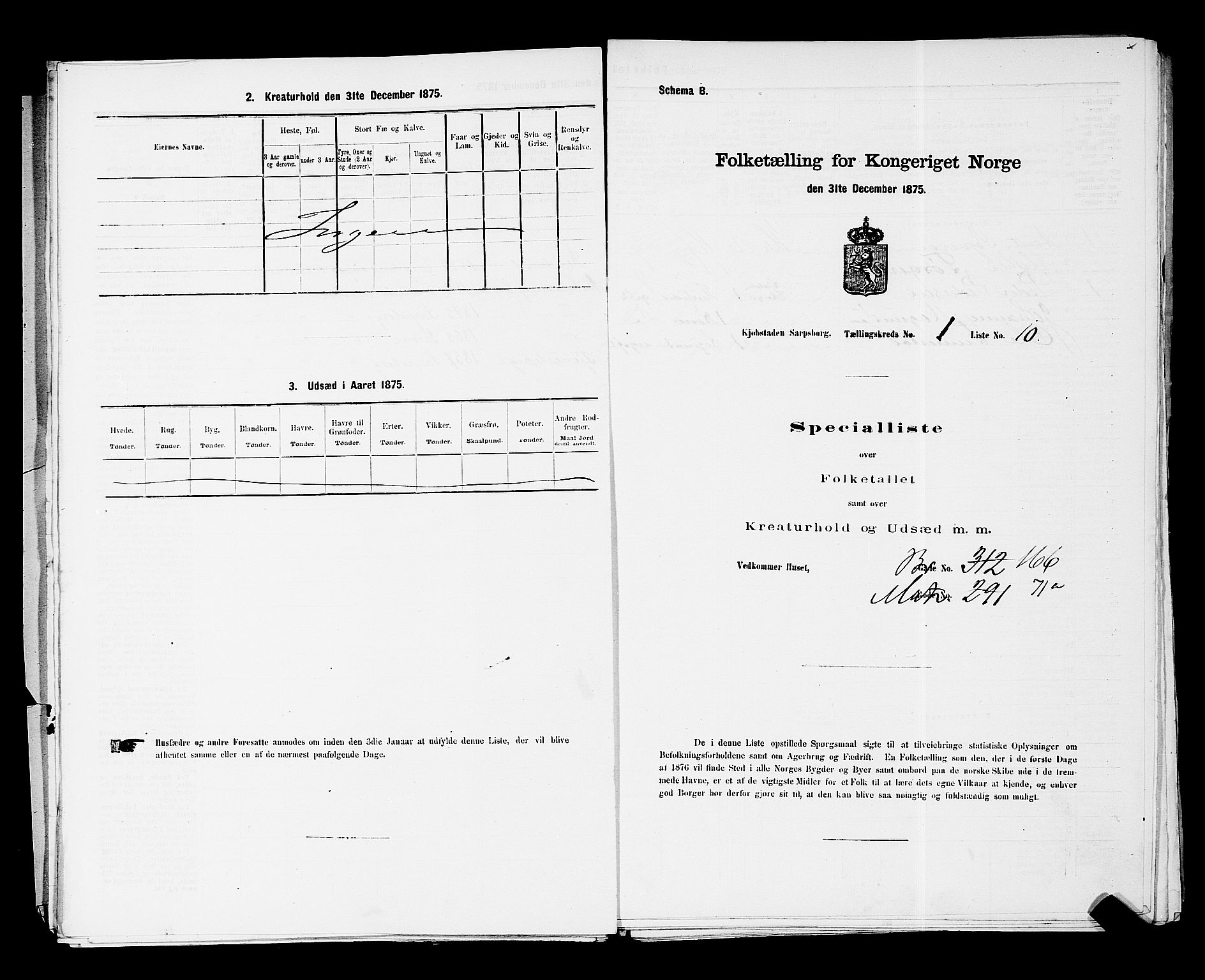 RA, Folketelling 1875 for 0102P Sarpsborg prestegjeld, 1875, s. 25