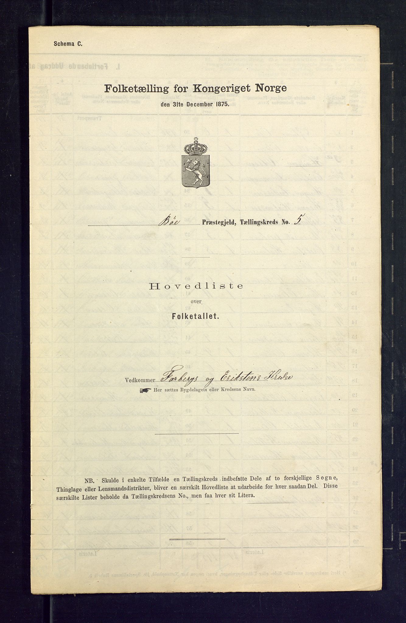 SAKO, Folketelling 1875 for 0821P Bø prestegjeld, 1875, s. 18