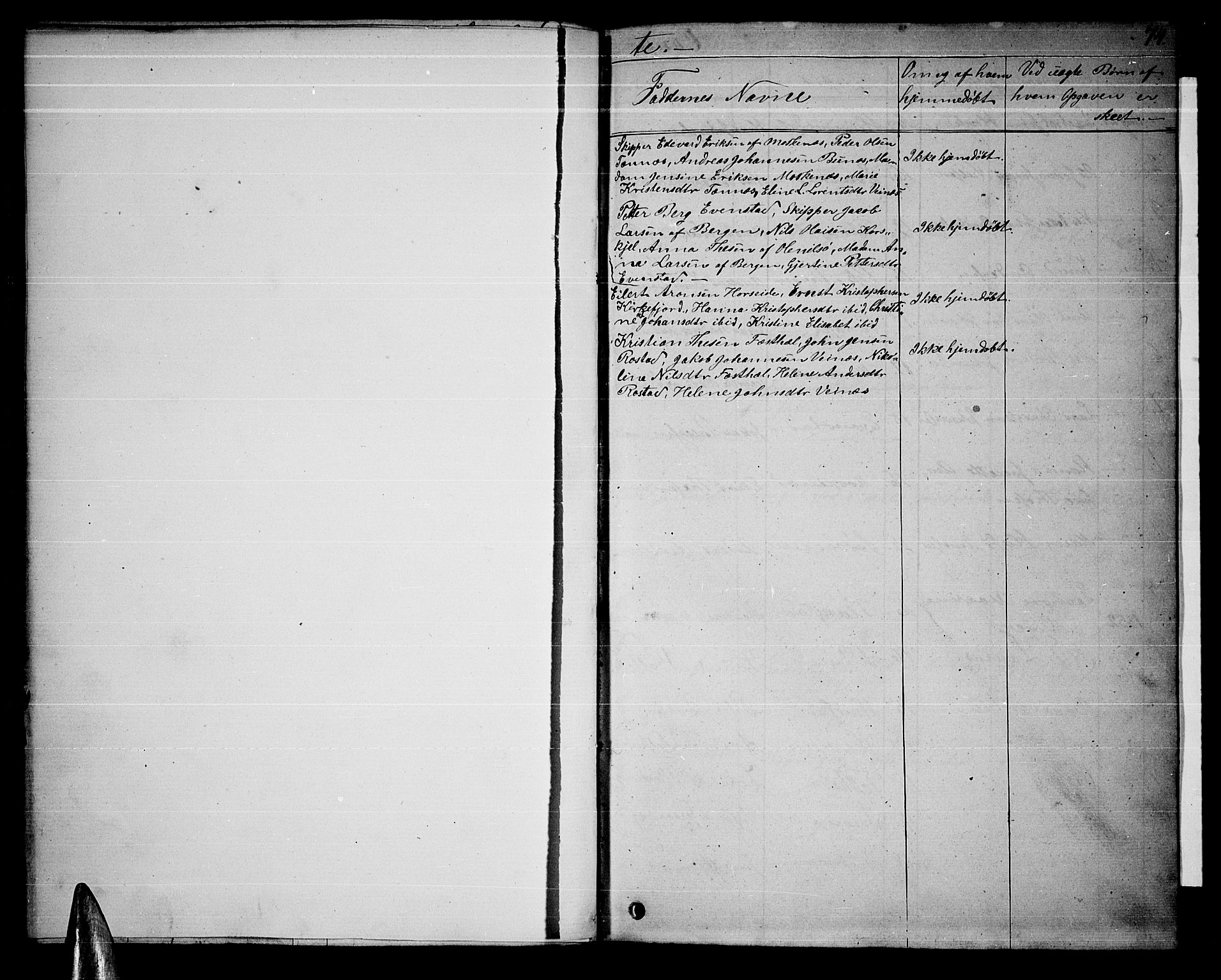 Ministerialprotokoller, klokkerbøker og fødselsregistre - Nordland, AV/SAT-A-1459/886/L1224: Klokkerbok nr. 886C01, 1843-1873, s. 74