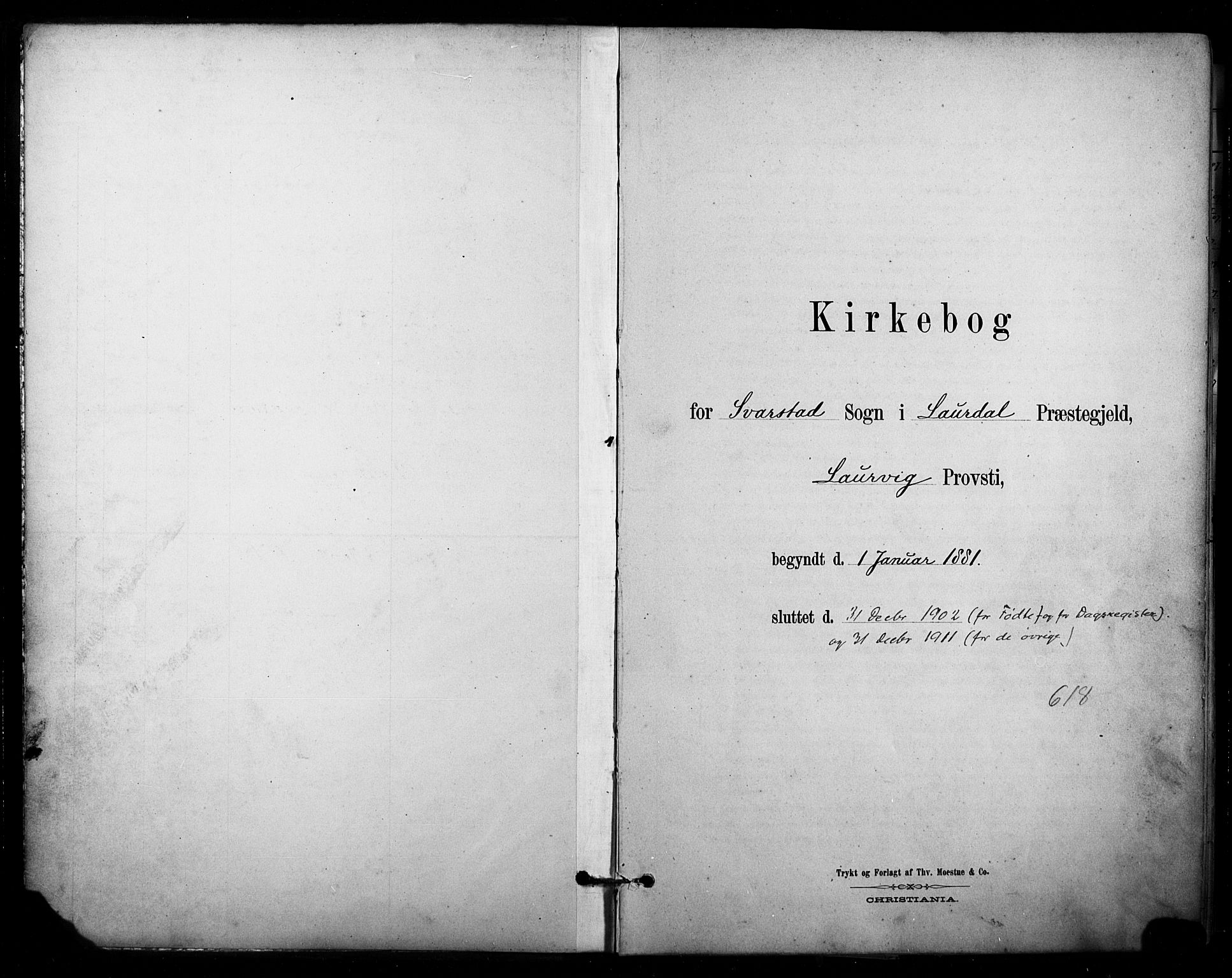 Lardal kirkebøker, SAKO/A-350/F/Fb/L0001: Ministerialbok nr. II 1, 1881-1911