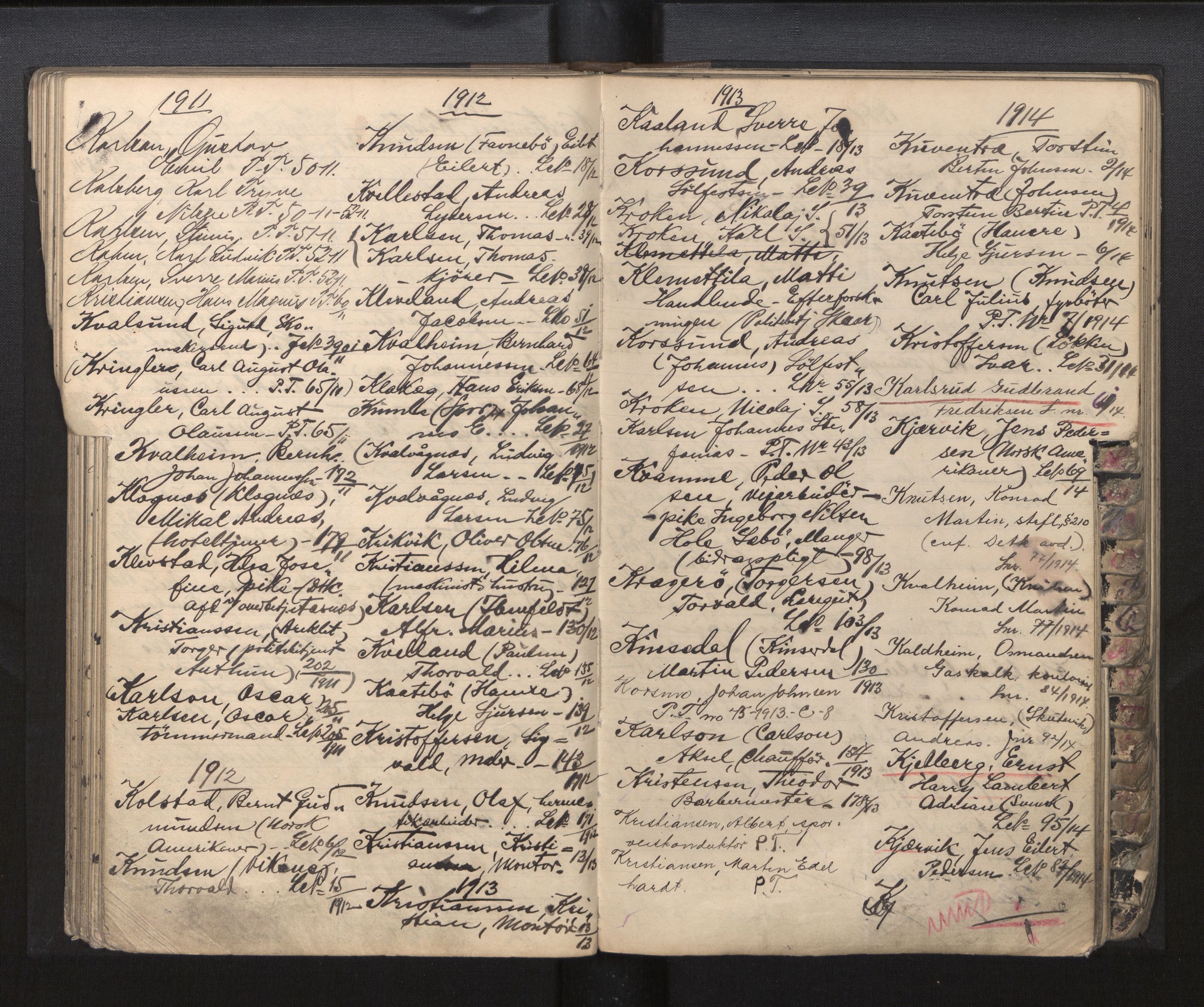 Bergen politikammer / politidistrikt, AV/SAB-A-60401/J.a/J.ac/L0002: Emigrantforbudsregister, 1894-1920