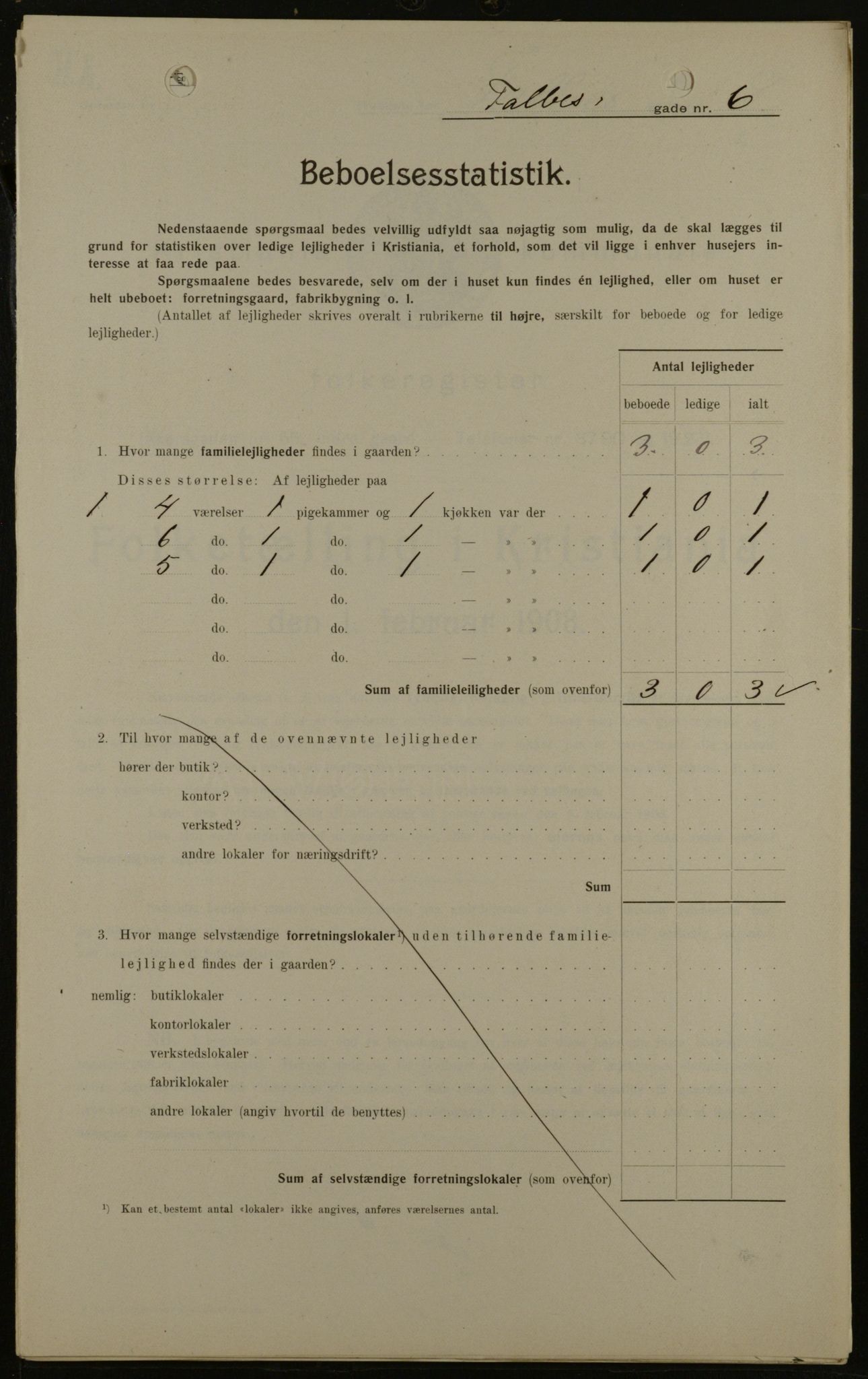 OBA, Kommunal folketelling 1.2.1908 for Kristiania kjøpstad, 1908, s. 21066