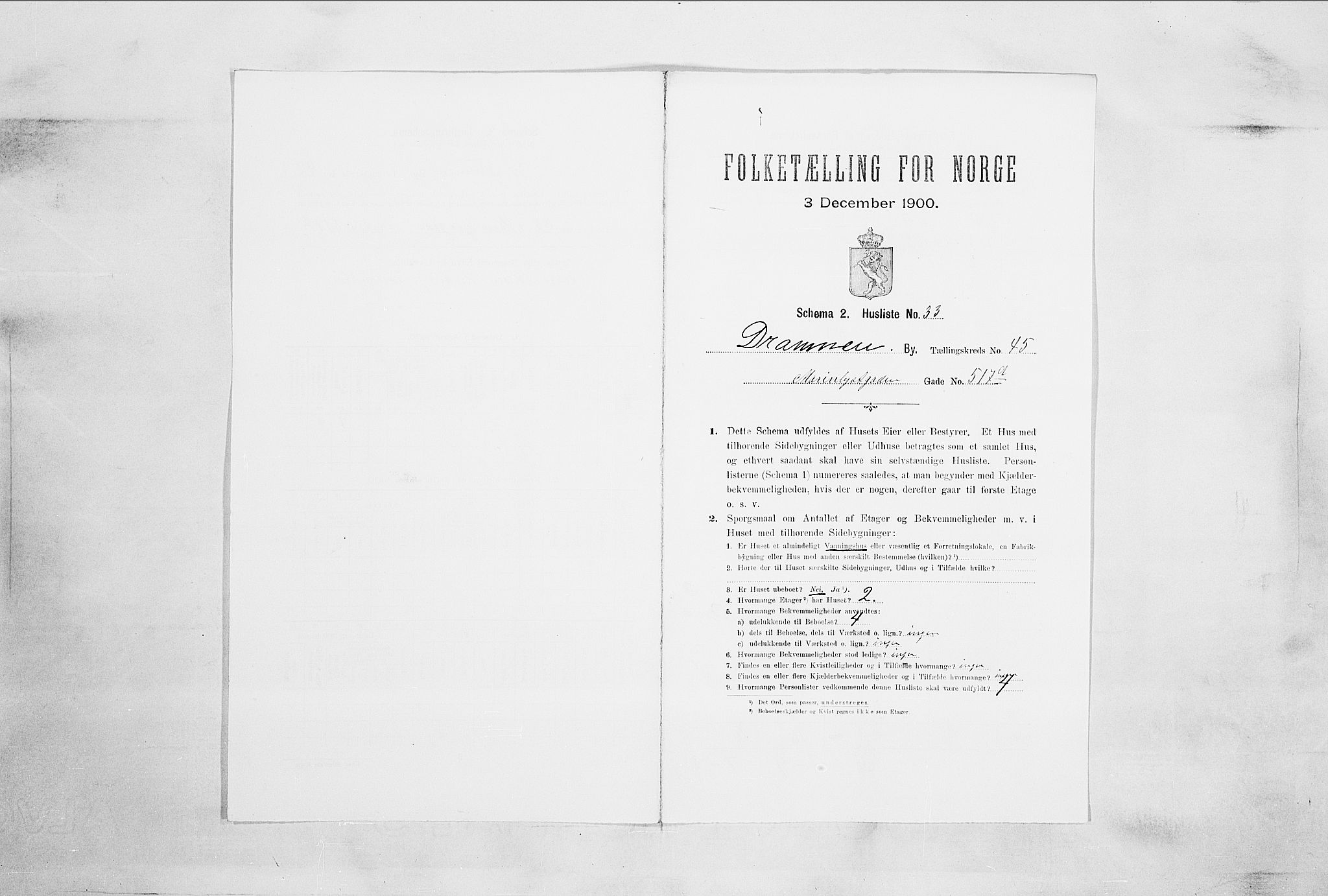RA, Folketelling 1900 for 0602 Drammen kjøpstad, 1900, s. 7780