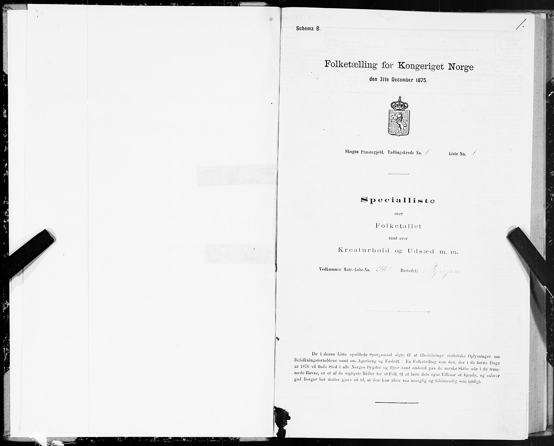 SAT, Folketelling 1875 for 1719P Skogn prestegjeld, 1875, s. 6001