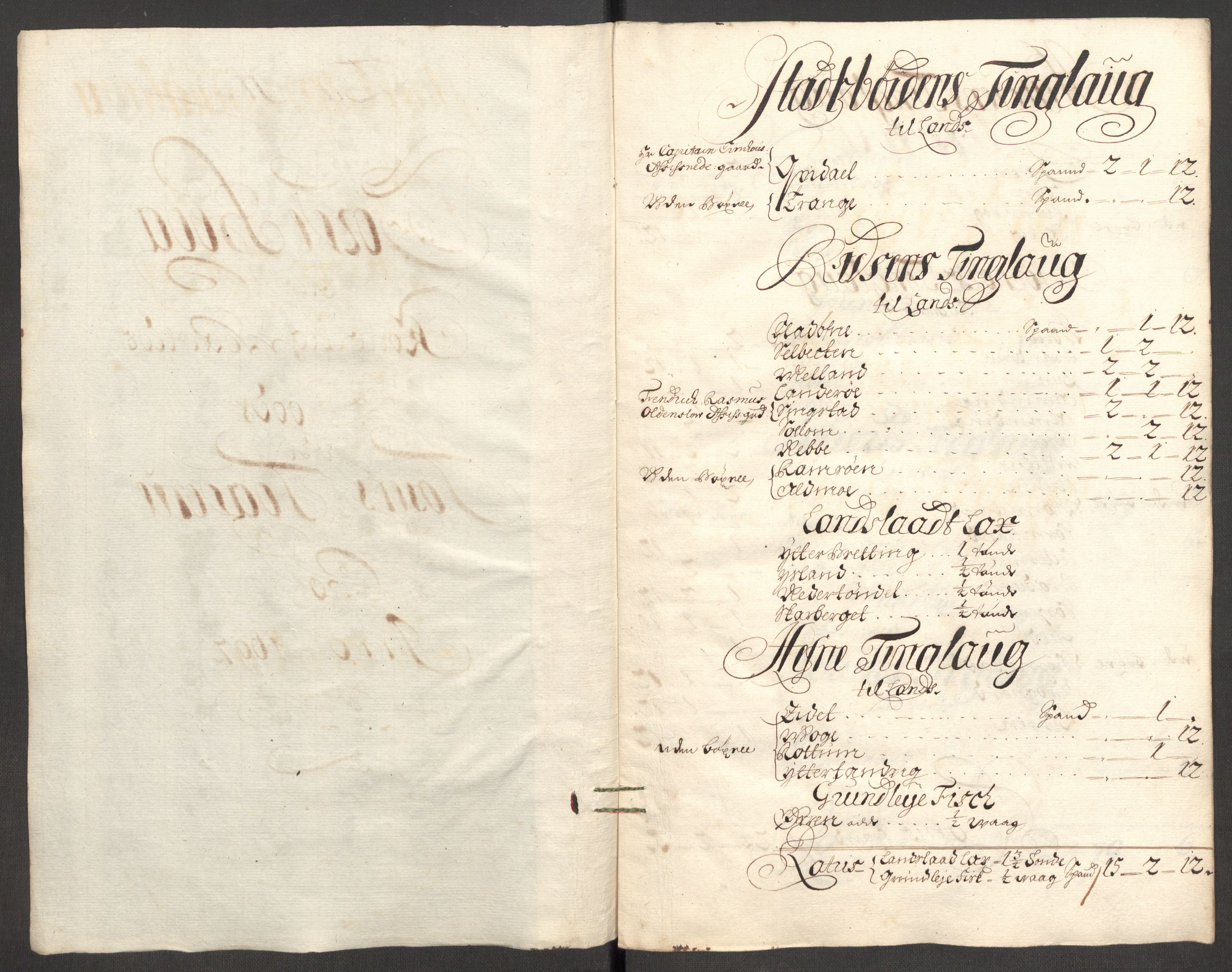 Rentekammeret inntil 1814, Reviderte regnskaper, Fogderegnskap, RA/EA-4092/R57/L3852: Fogderegnskap Fosen, 1697, s. 16