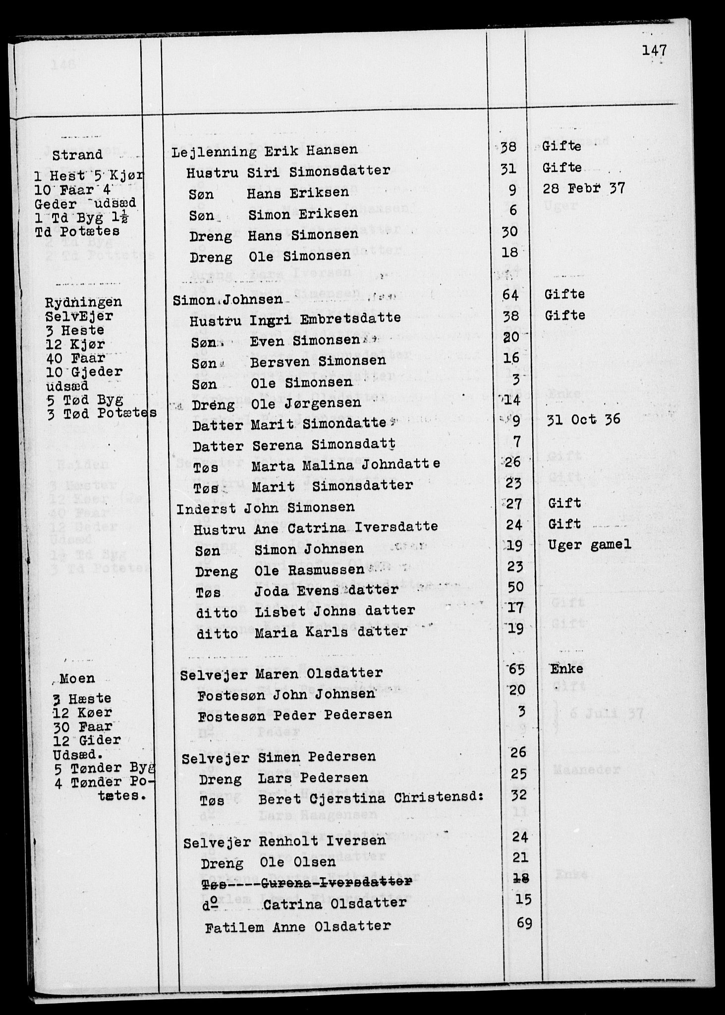 SATØ, Folketelling 1845 for 1917P Ibestad prestegjeld, 1845, s. 147