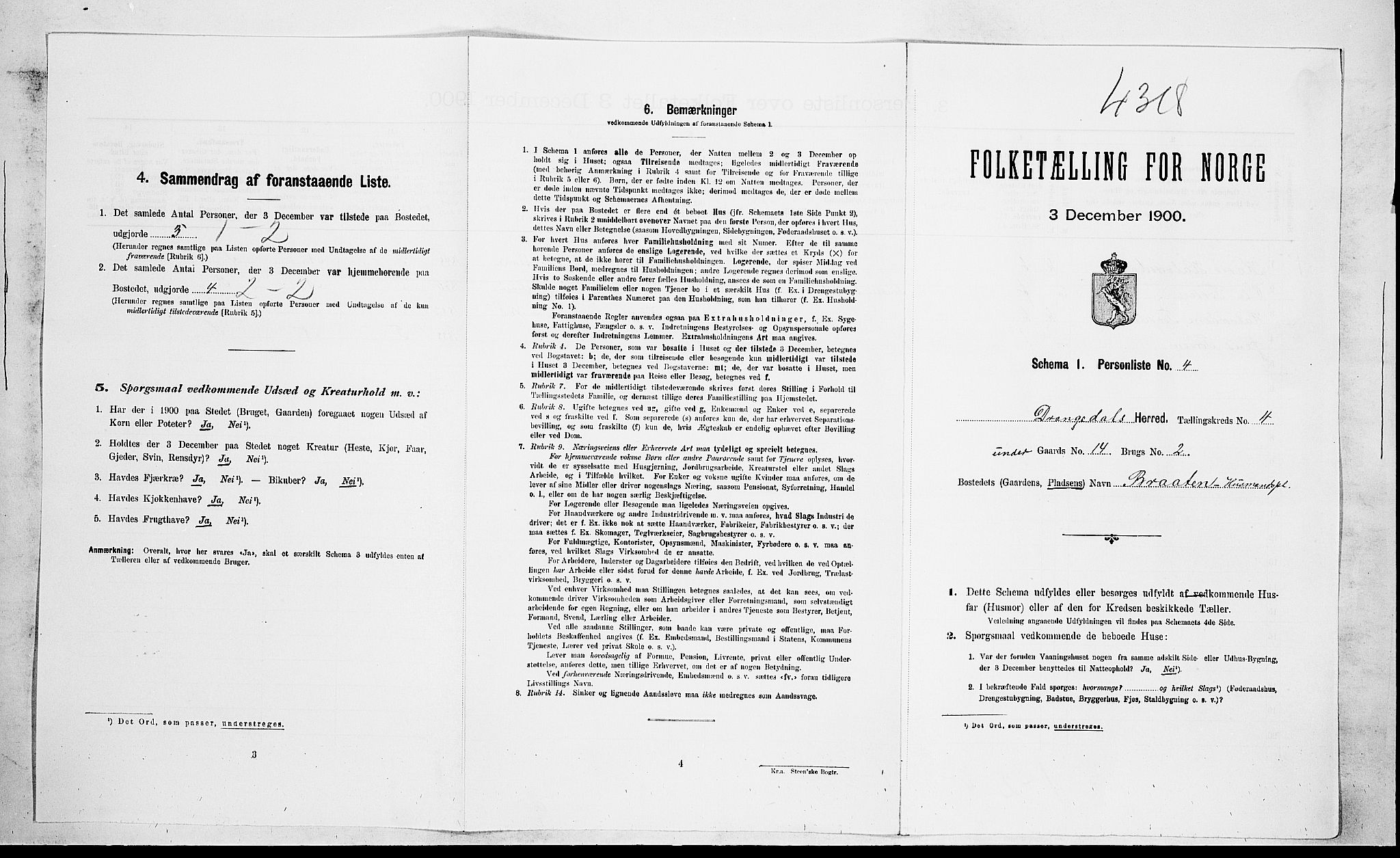 SAKO, Folketelling 1900 for 0817 Drangedal herred, 1900, s. 389