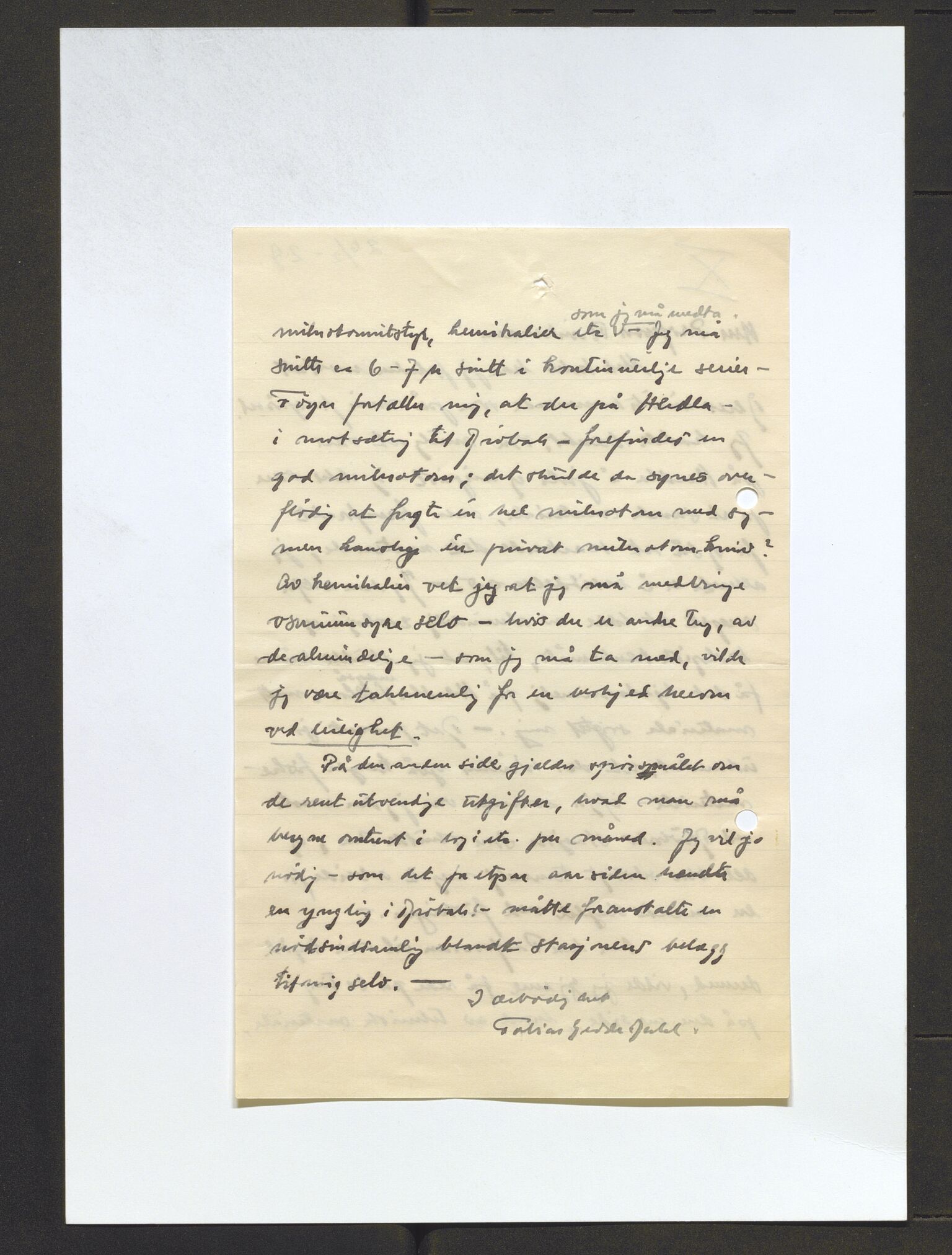 Bergens Museum, AV/SAB-A-17301/13/D/L0002: Korrespondanse , 1928-1940, s. 86