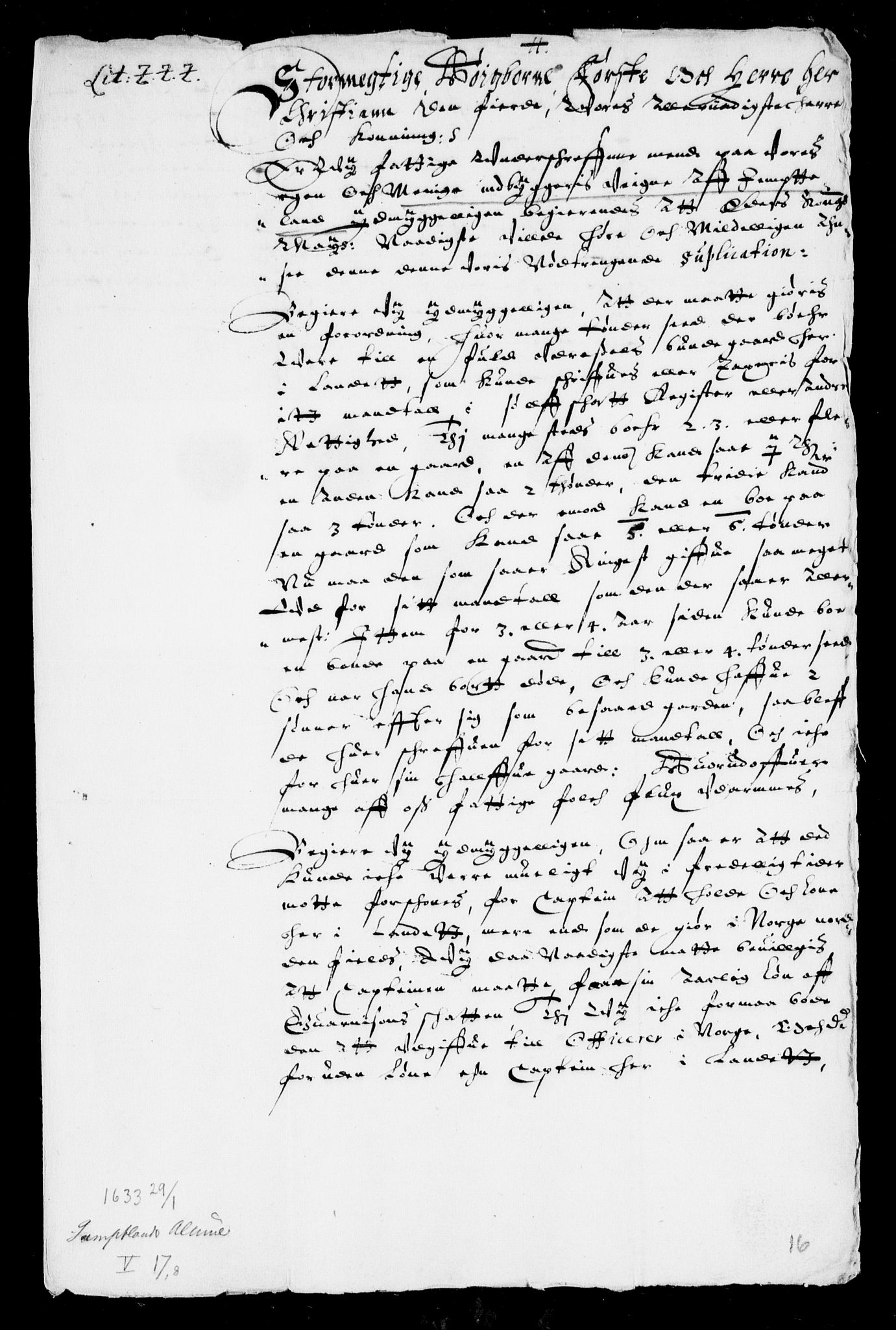 Danske Kanselli, Skapsaker, AV/RA-EA-4061/F/L0012: Skap 8, pakke 152A, 1612-1633, s. 305