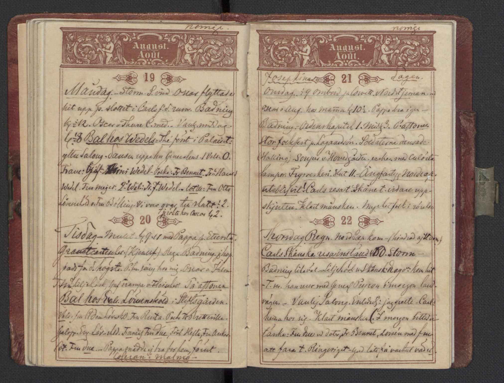 Bernadotte, AV/RA-PA-0318/F/L0001/0003: Privat materiale fra Bernadottefamilien / Dagbok, 1850, s. 65