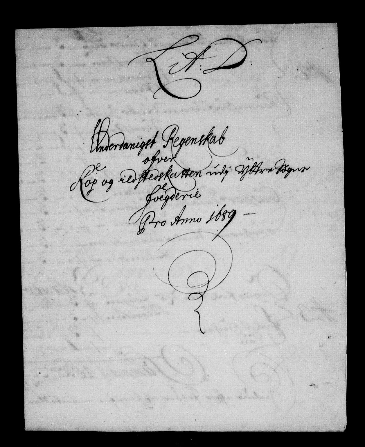 Rentekammeret inntil 1814, Reviderte regnskaper, Stiftamtstueregnskaper, Bergen stiftamt, RA/EA-6043/R/Rc/L0091: Bergen stiftamt, 1689