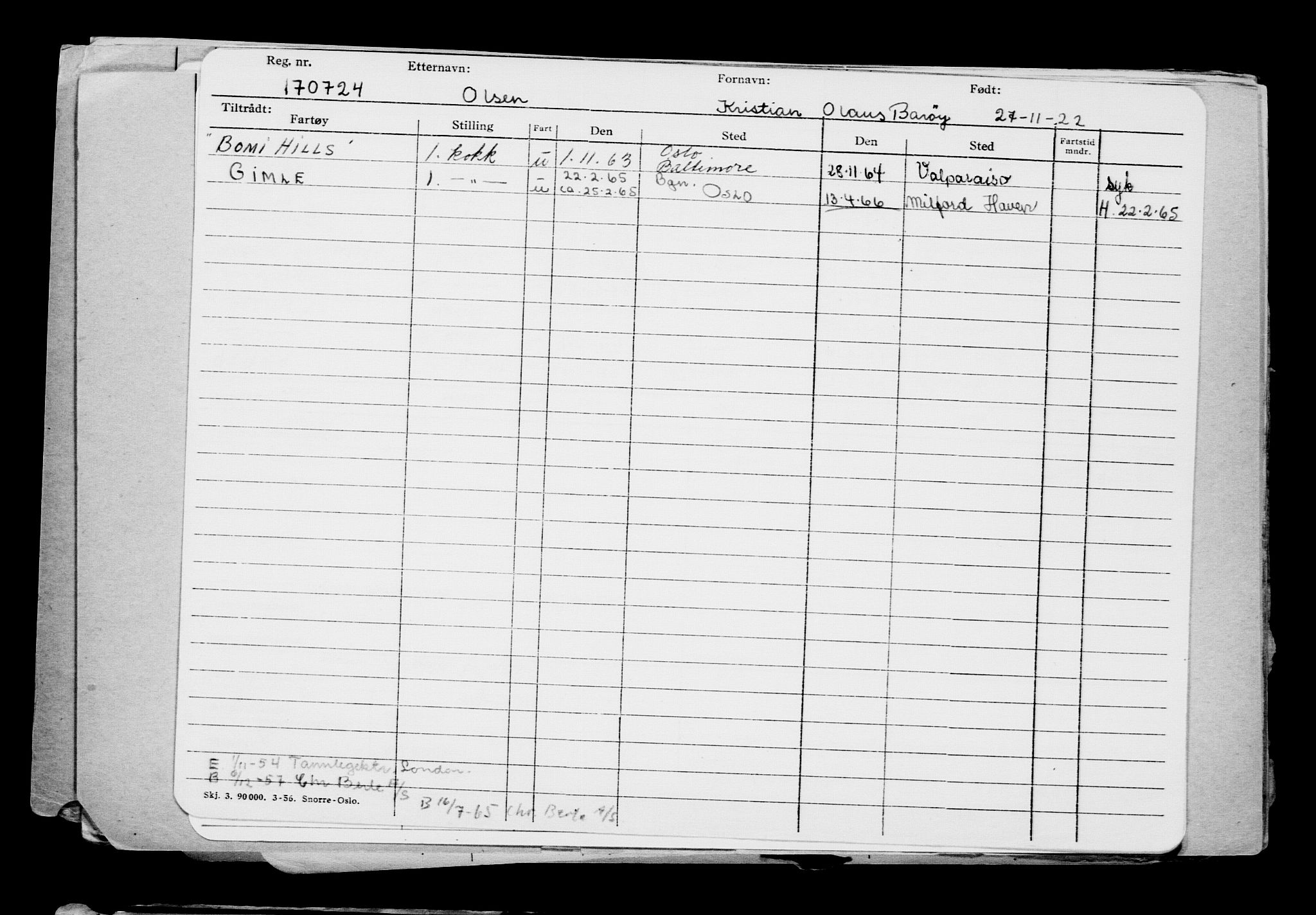 Direktoratet for sjømenn, RA/S-3545/G/Gb/L0212: Hovedkort, 1922, s. 574