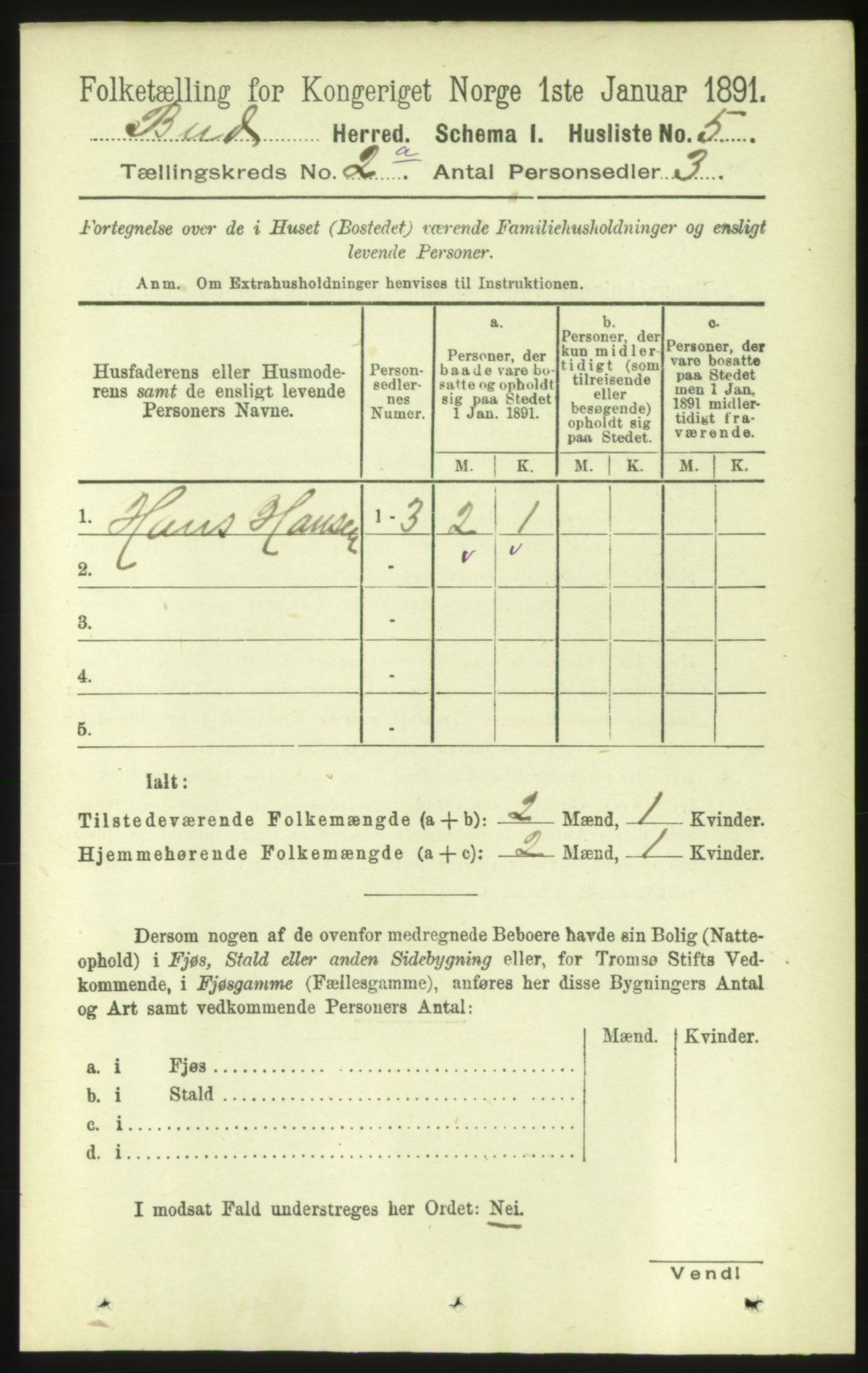 RA, Folketelling 1891 for 1549 Bud herred, 1891, s. 654