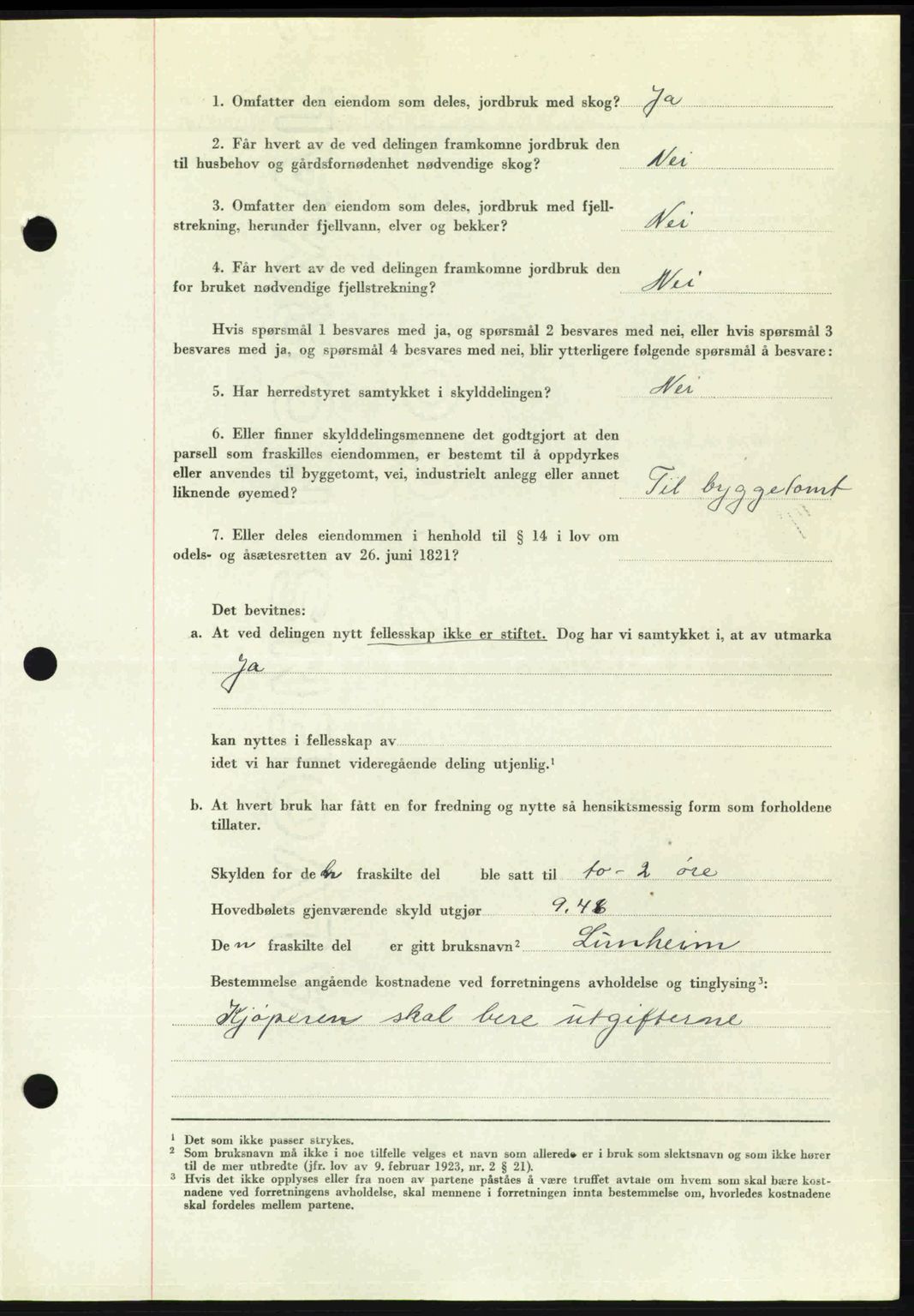 Romsdal sorenskriveri, AV/SAT-A-4149/1/2/2C: Pantebok nr. A31, 1949-1949, Dagboknr: 3397/1949