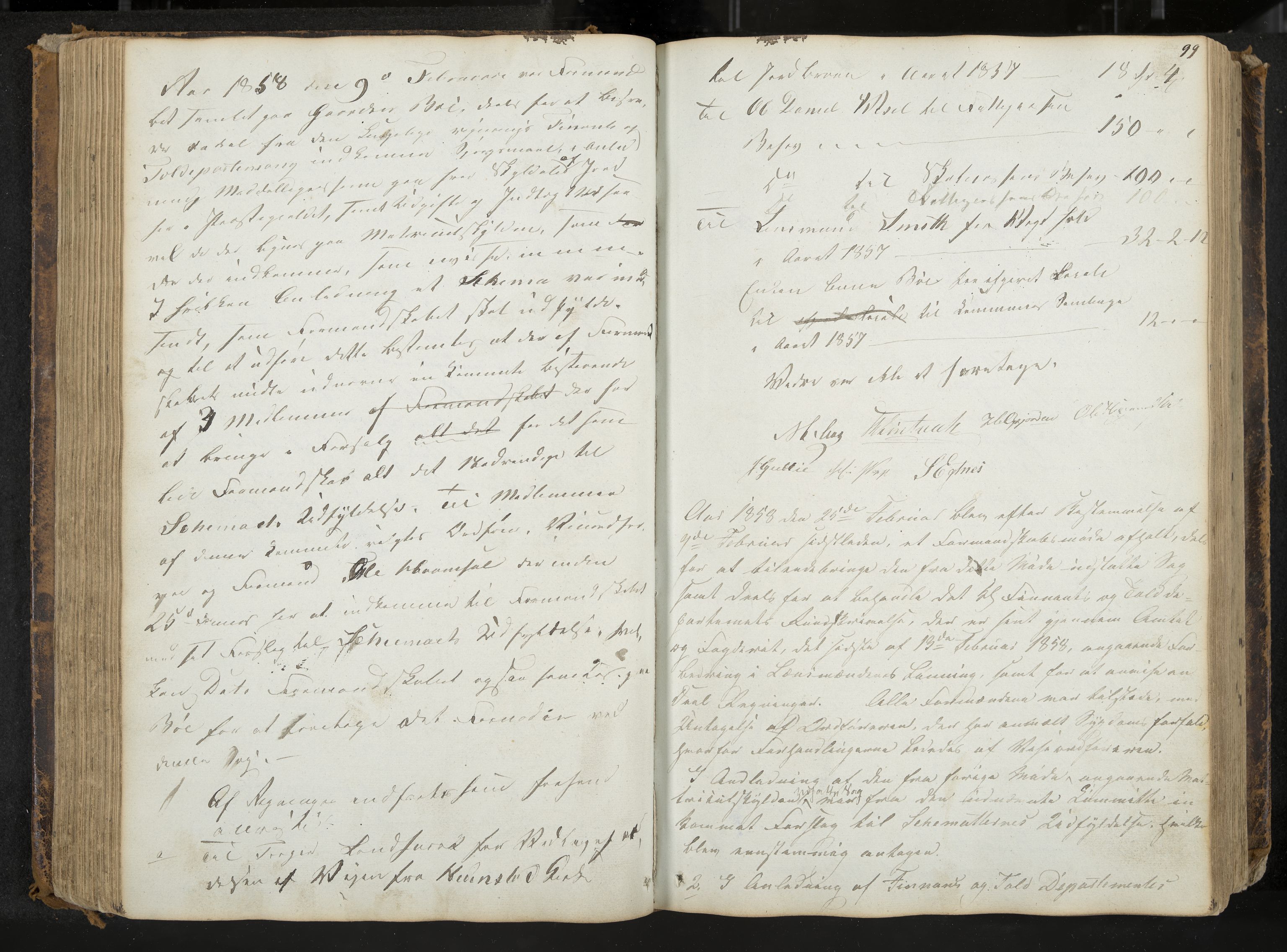 Sandsvær formannskap, IKAK/0629021-1/A/L0002: Møtebok, 1847-1869, s. 99