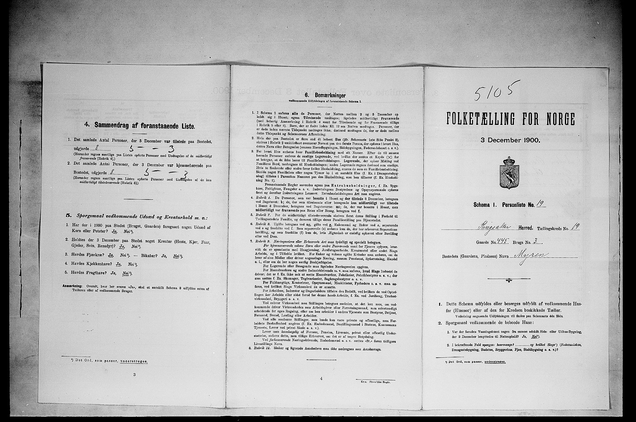 SAH, Folketelling 1900 for 0412 Ringsaker herred, 1900, s. 3420