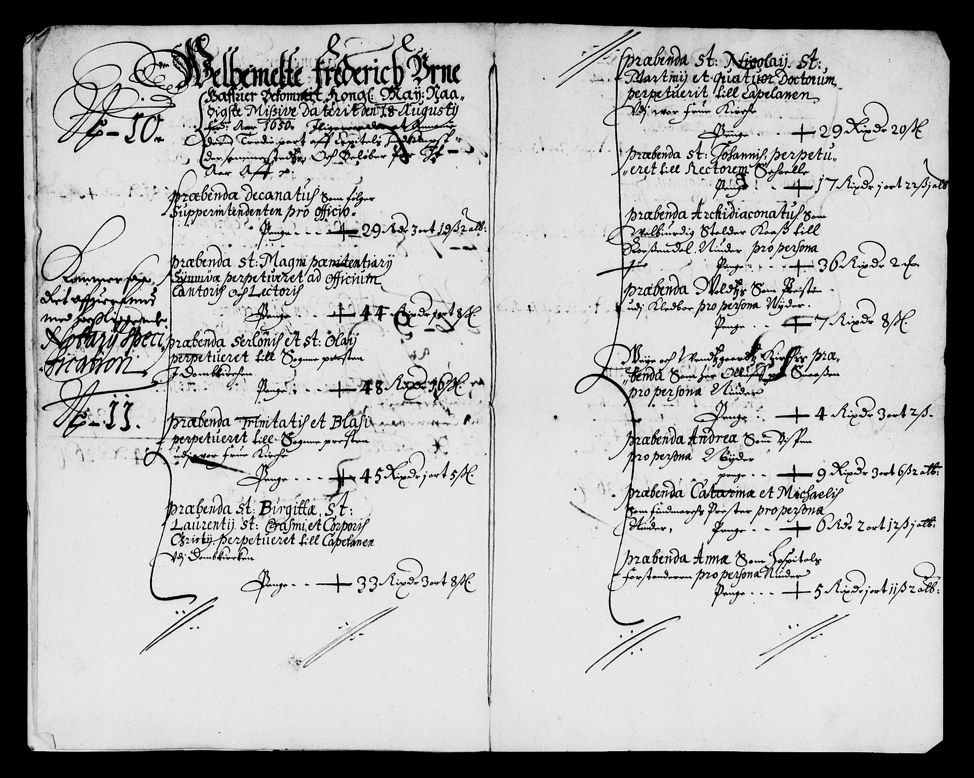 Rentekammeret inntil 1814, Reviderte regnskaper, Lensregnskaper, AV/RA-EA-5023/R/Rb/Rbw/L0107: Trondheim len, 1649-1653